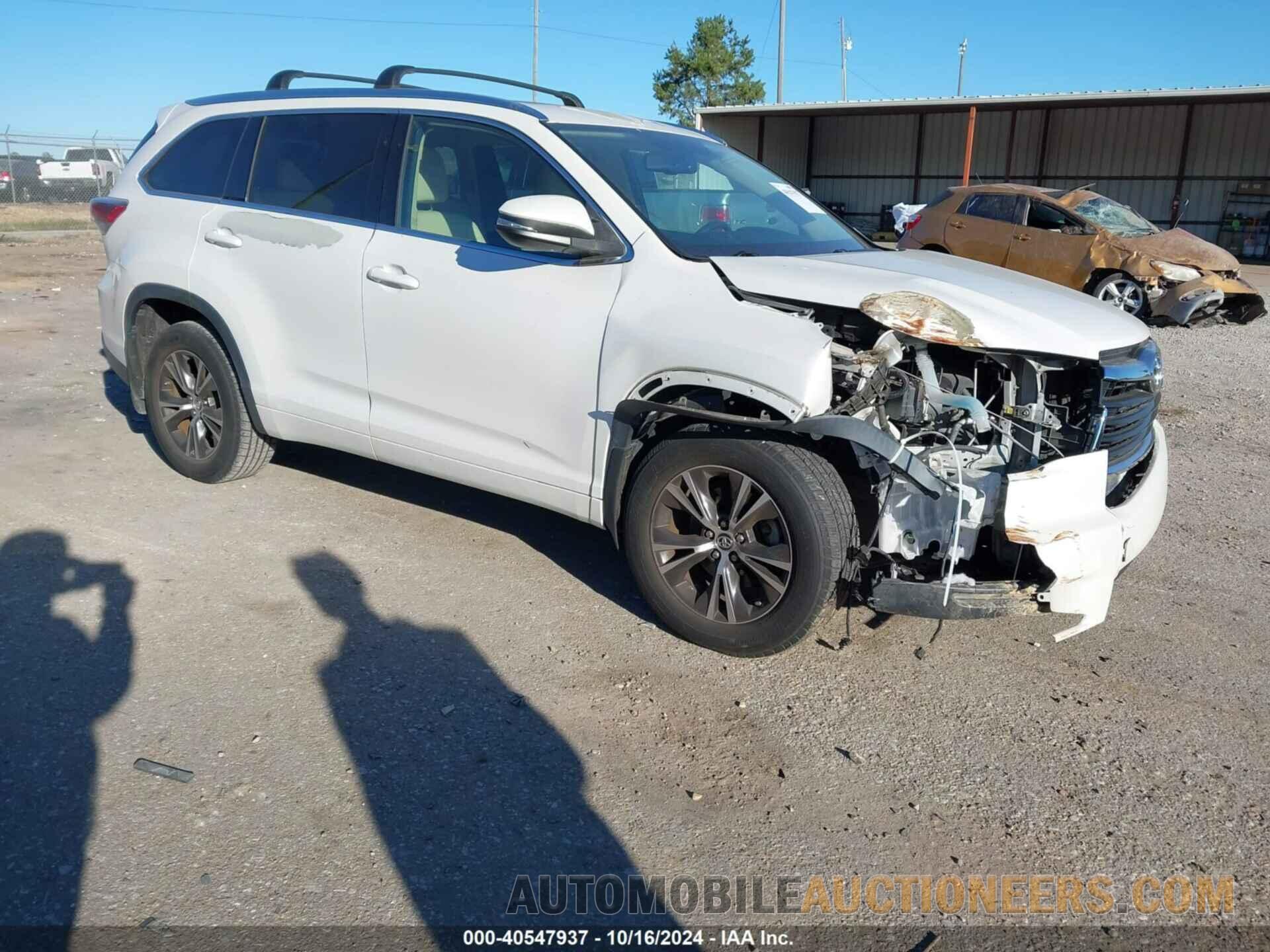 5TDKKRFH1GS124905 TOYOTA HIGHLANDER 2016