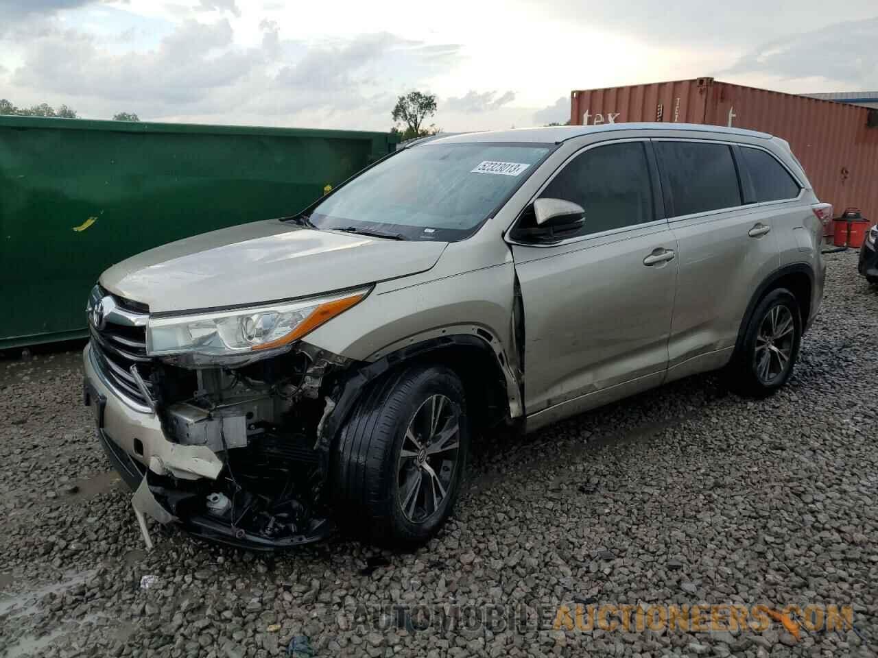 5TDKKRFH1GS125231 TOYOTA HIGHLANDER 2016