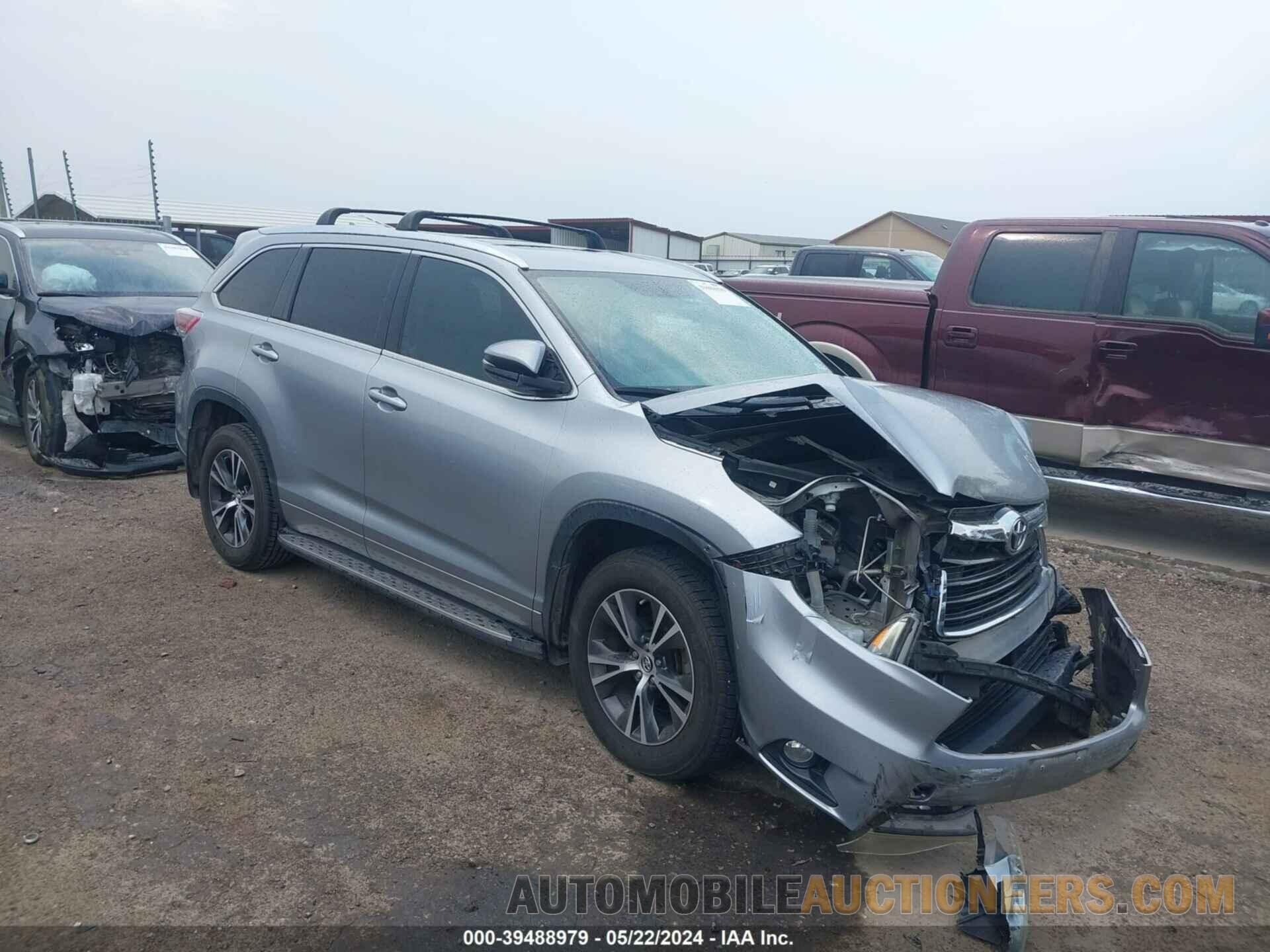 5TDKKRFH1GS135581 TOYOTA HIGHLANDER 2016