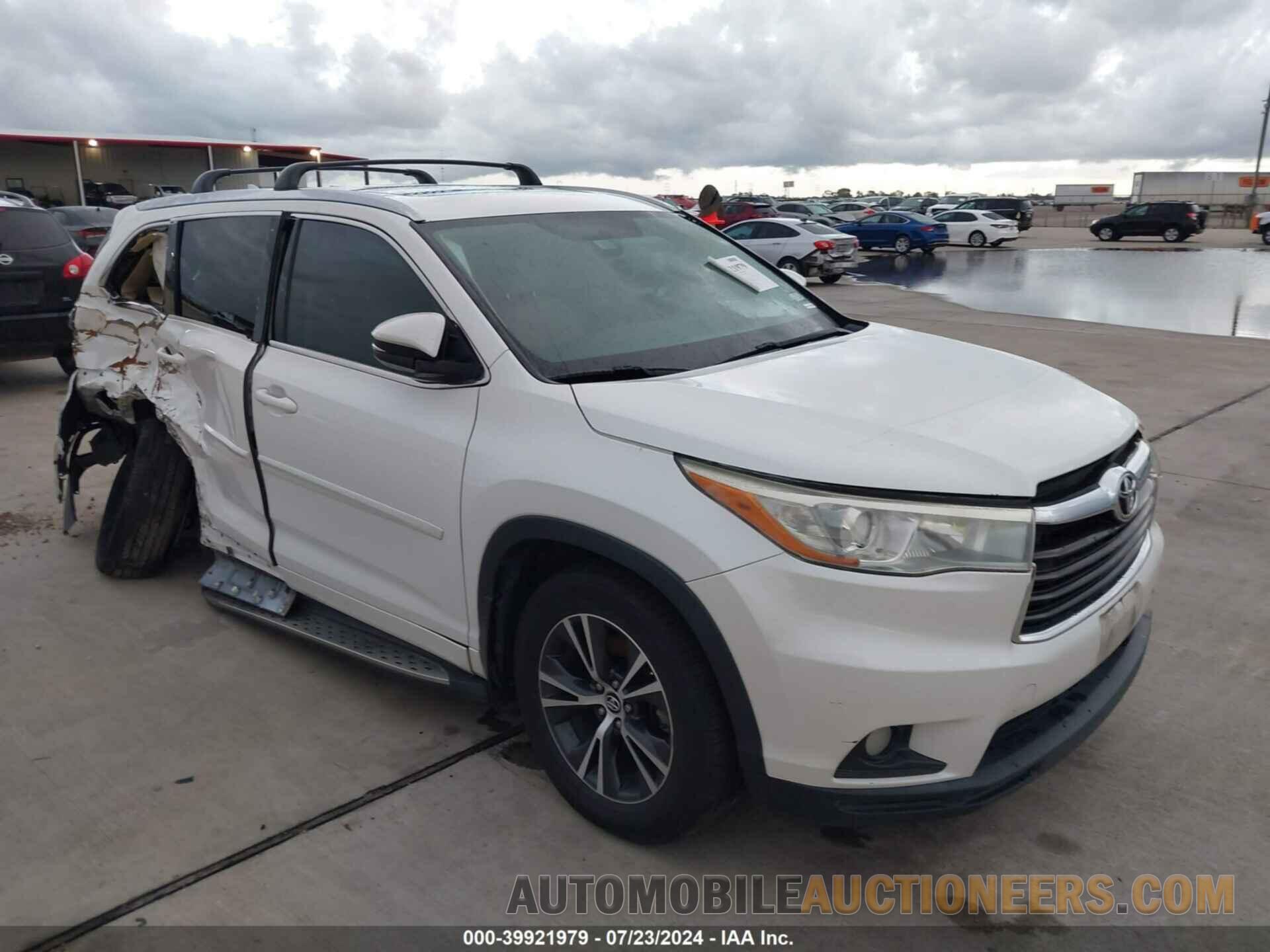 5TDKKRFH1GS149979 TOYOTA HIGHLANDER 2016