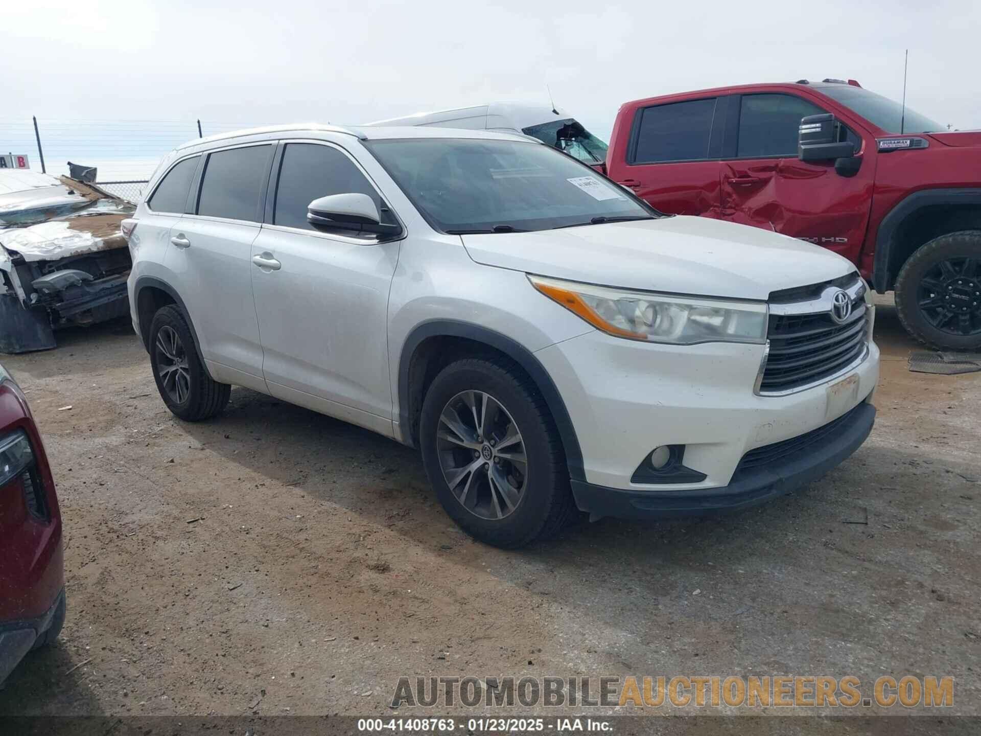 5TDKKRFH1GS154051 TOYOTA HIGHLANDER 2016