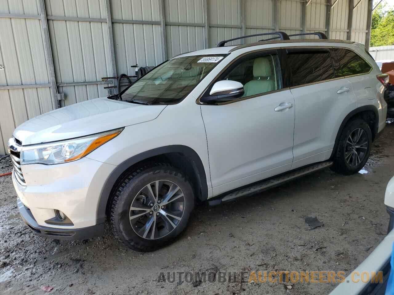 5TDKKRFH1GS179712 TOYOTA HIGHLANDER 2016