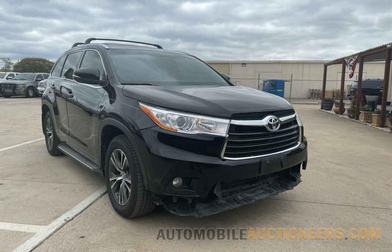 5TDKKRFH1GS180391 TOYOTA HIGHLANDER 2016