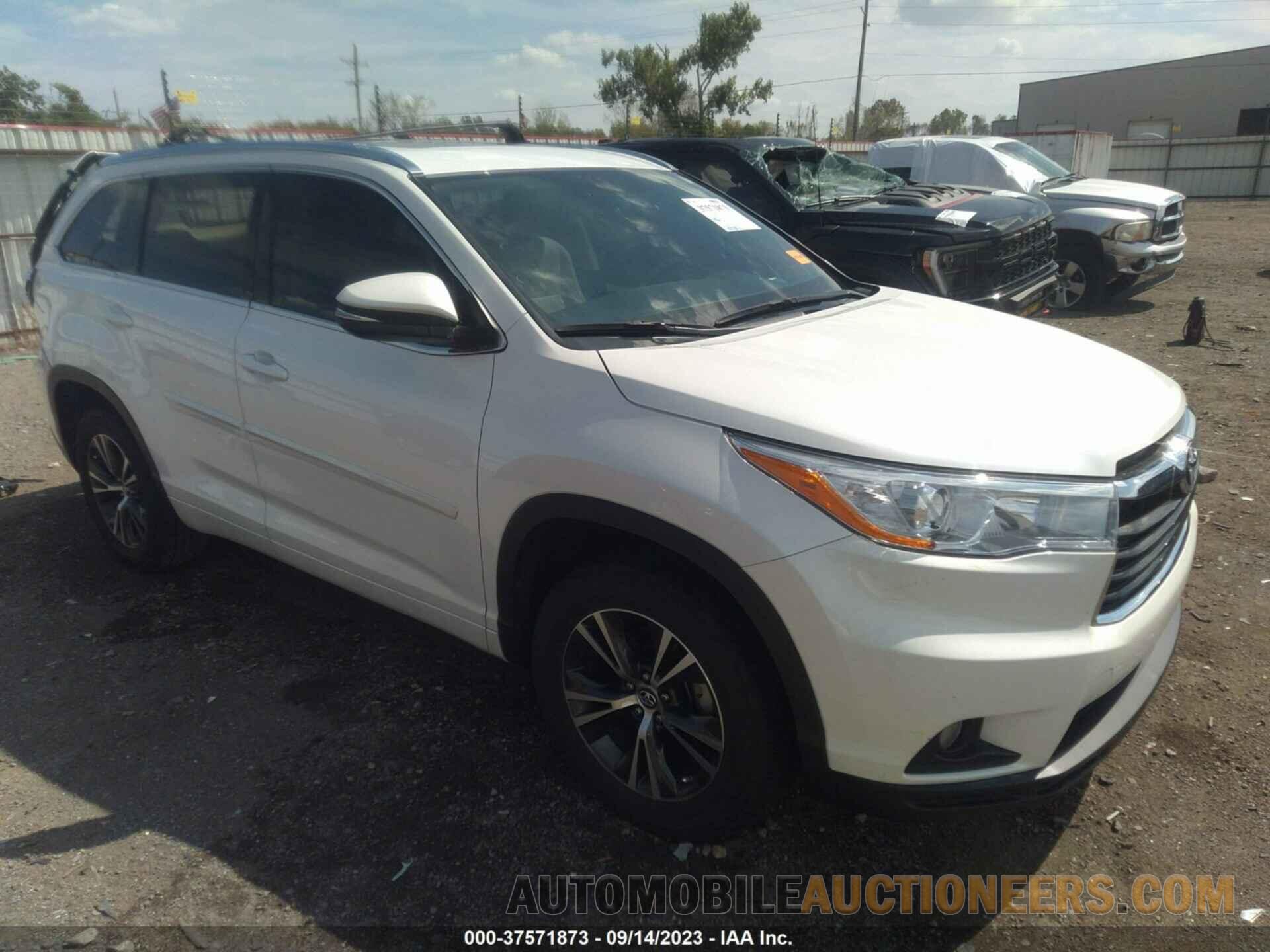 5TDKKRFH1GS184523 TOYOTA HIGHLANDER 2016