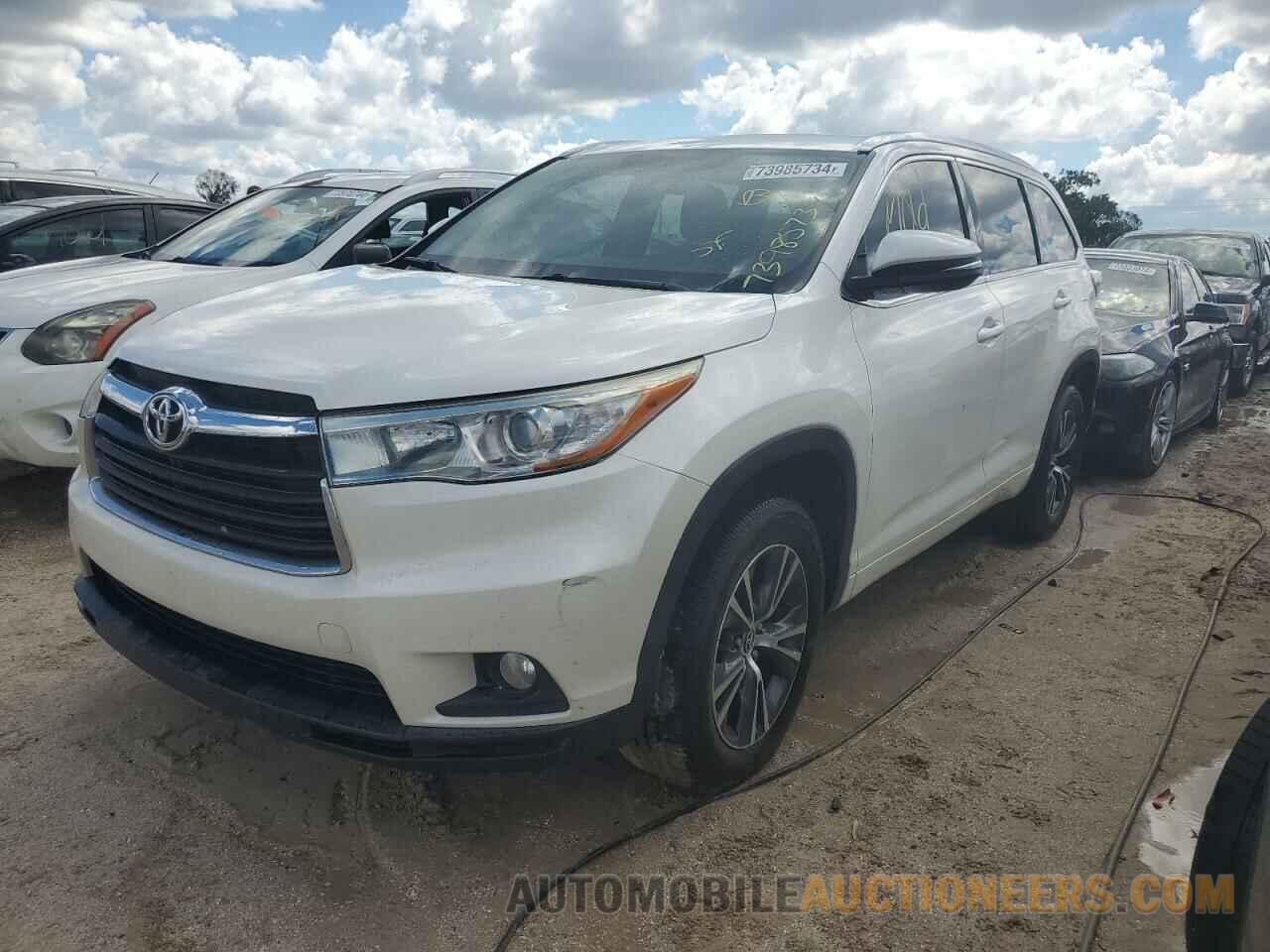 5TDKKRFH1GS506593 TOYOTA HIGHLANDER 2016