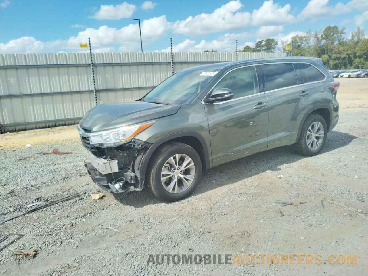 5TDKKRFH2FS046889 TOYOTA HIGHLANDER 2015