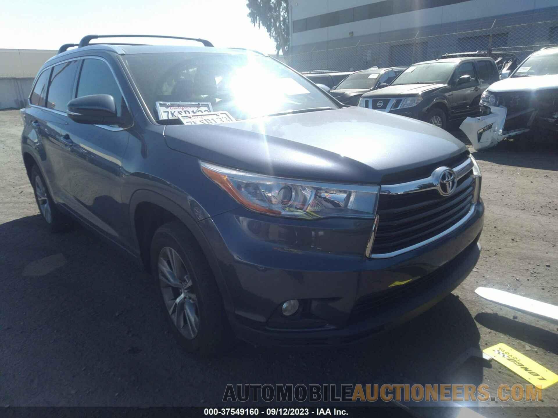 5TDKKRFH2FS075454 TOYOTA HIGHLANDER 2015