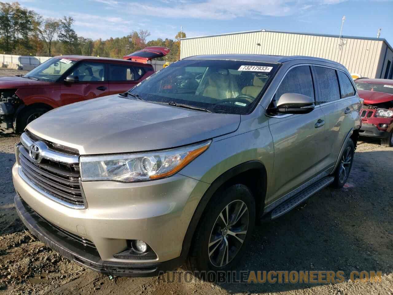 5TDKKRFH2GS130356 TOYOTA HIGHLANDER 2016