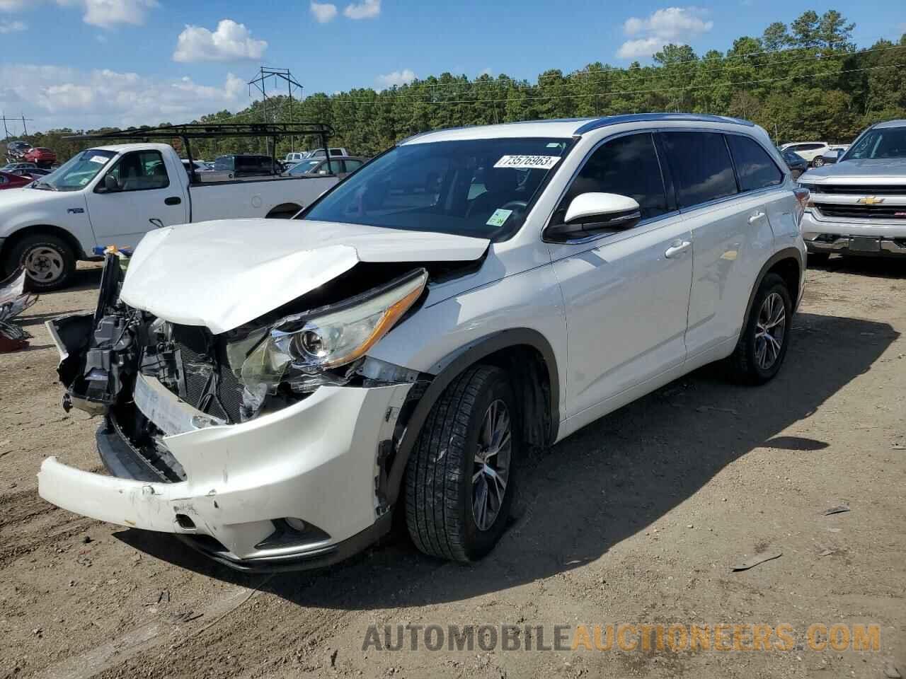 5TDKKRFH2GS131474 TOYOTA HIGHLANDER 2016