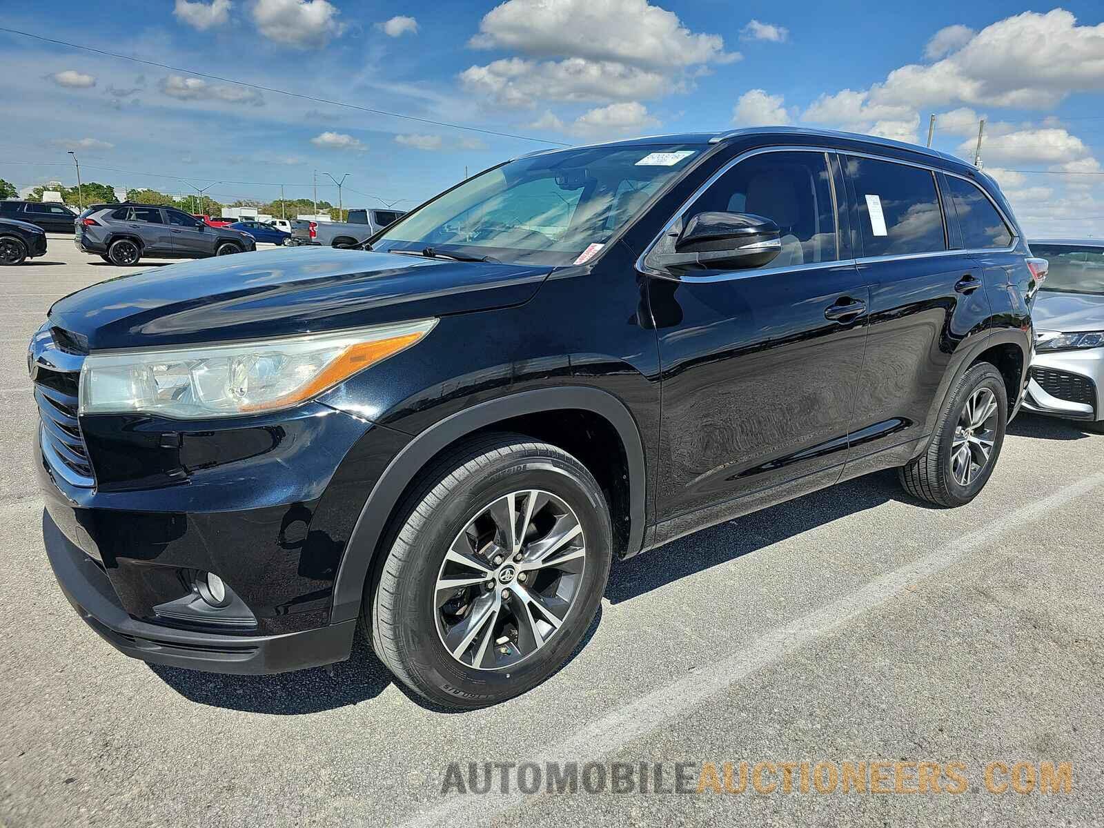 5TDKKRFH2GS133533 Toyota Highlander 2016