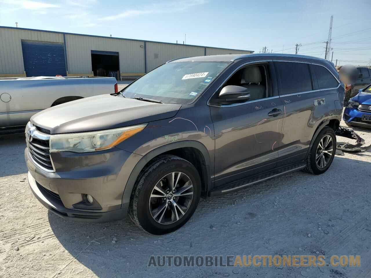 5TDKKRFH2GS142782 TOYOTA HIGHLANDER 2016