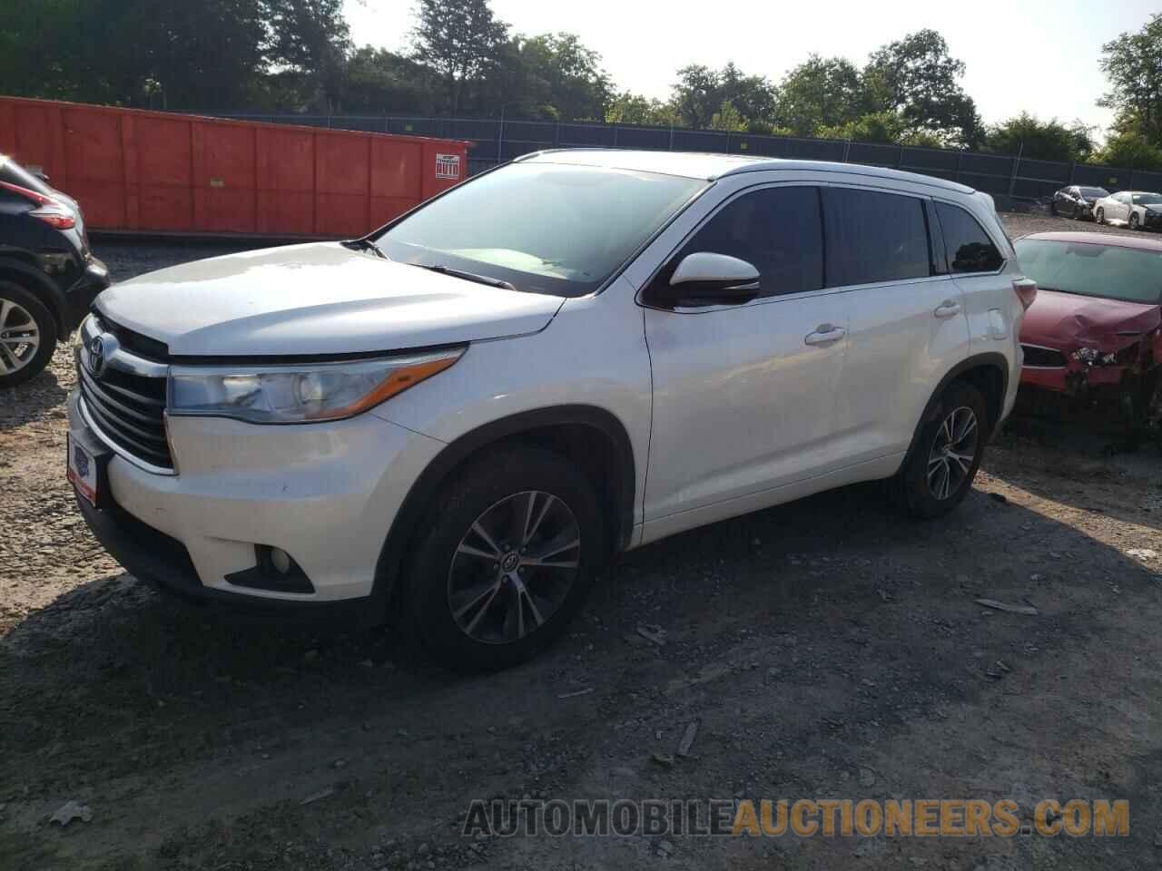 5TDKKRFH2GS152082 TOYOTA HIGHLANDER 2016