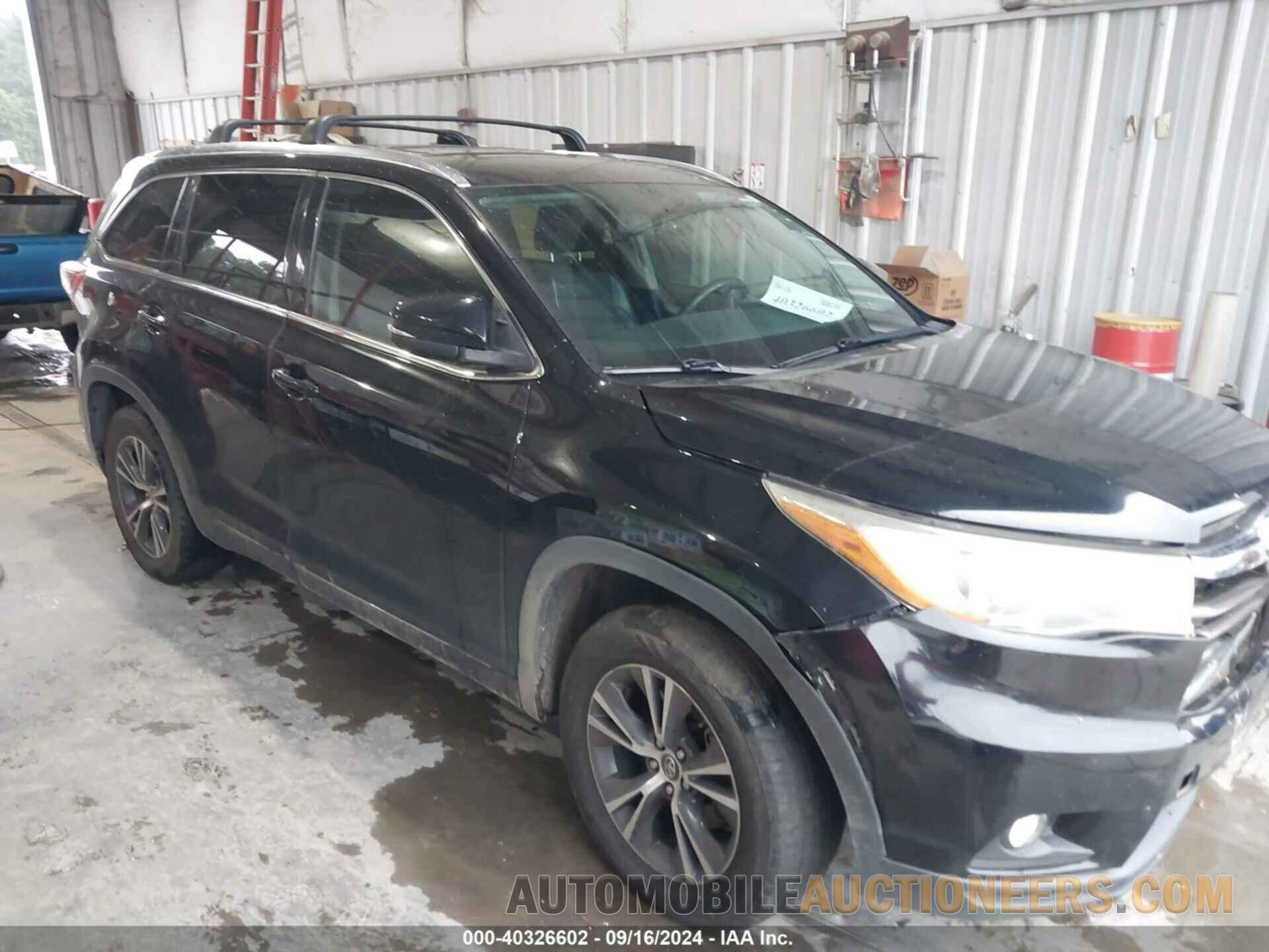 5TDKKRFH2GS160649 TOYOTA HIGHLANDER 2016