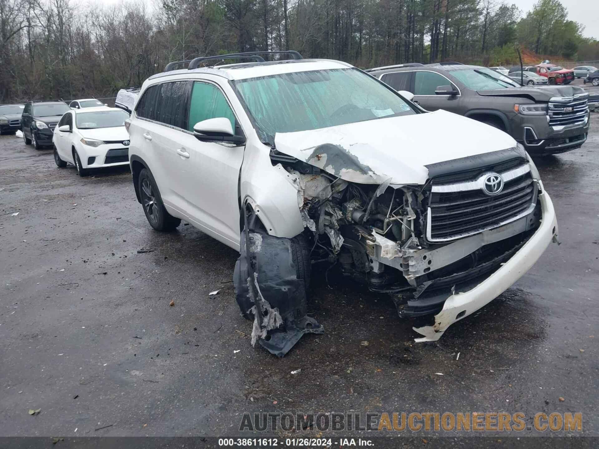 5TDKKRFH2GS160781 TOYOTA HIGHLANDER 2016