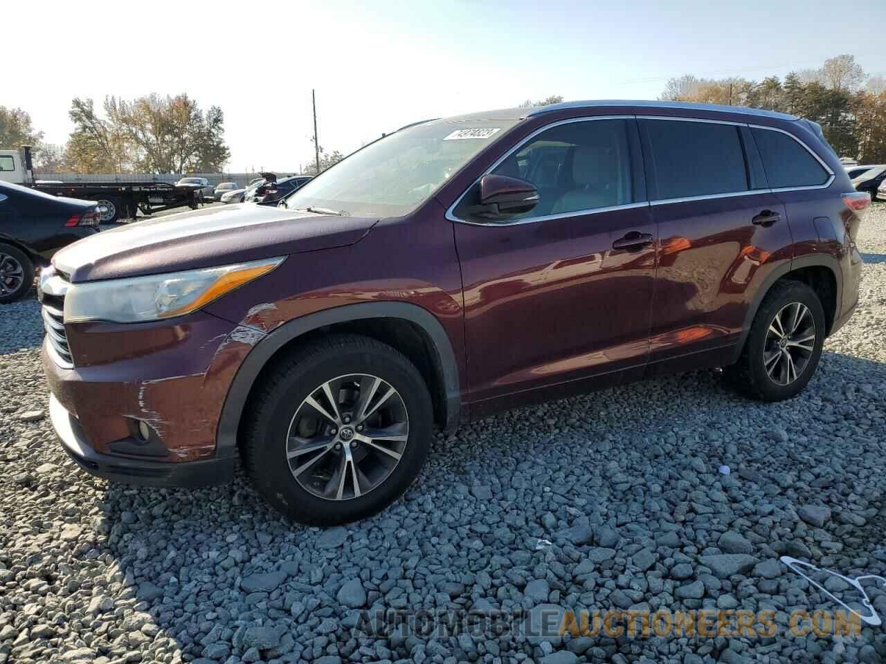 5TDKKRFH2GS176205 TOYOTA HIGHLANDER 2016