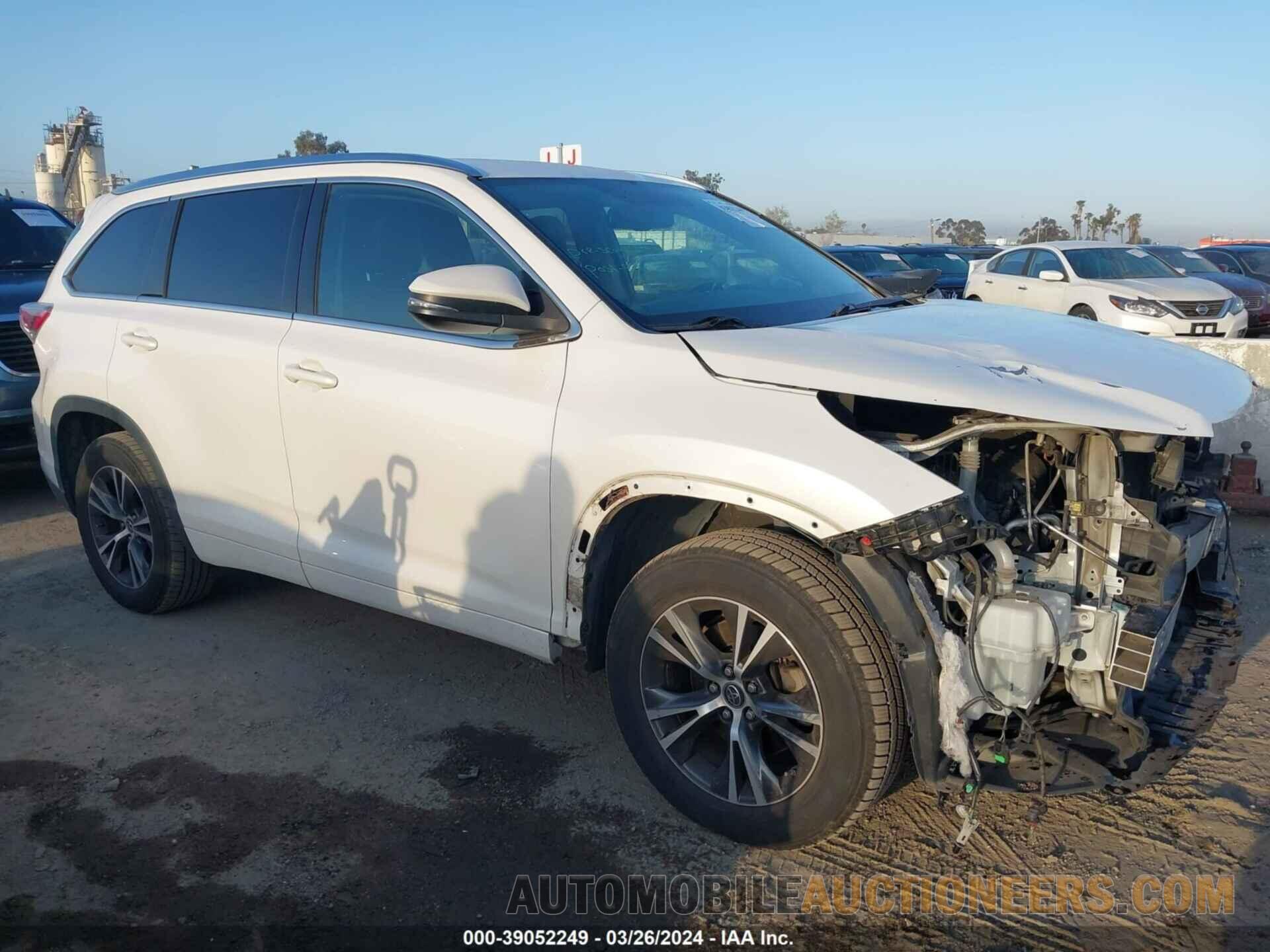 5TDKKRFH2GS181338 TOYOTA HIGHLANDER 2016