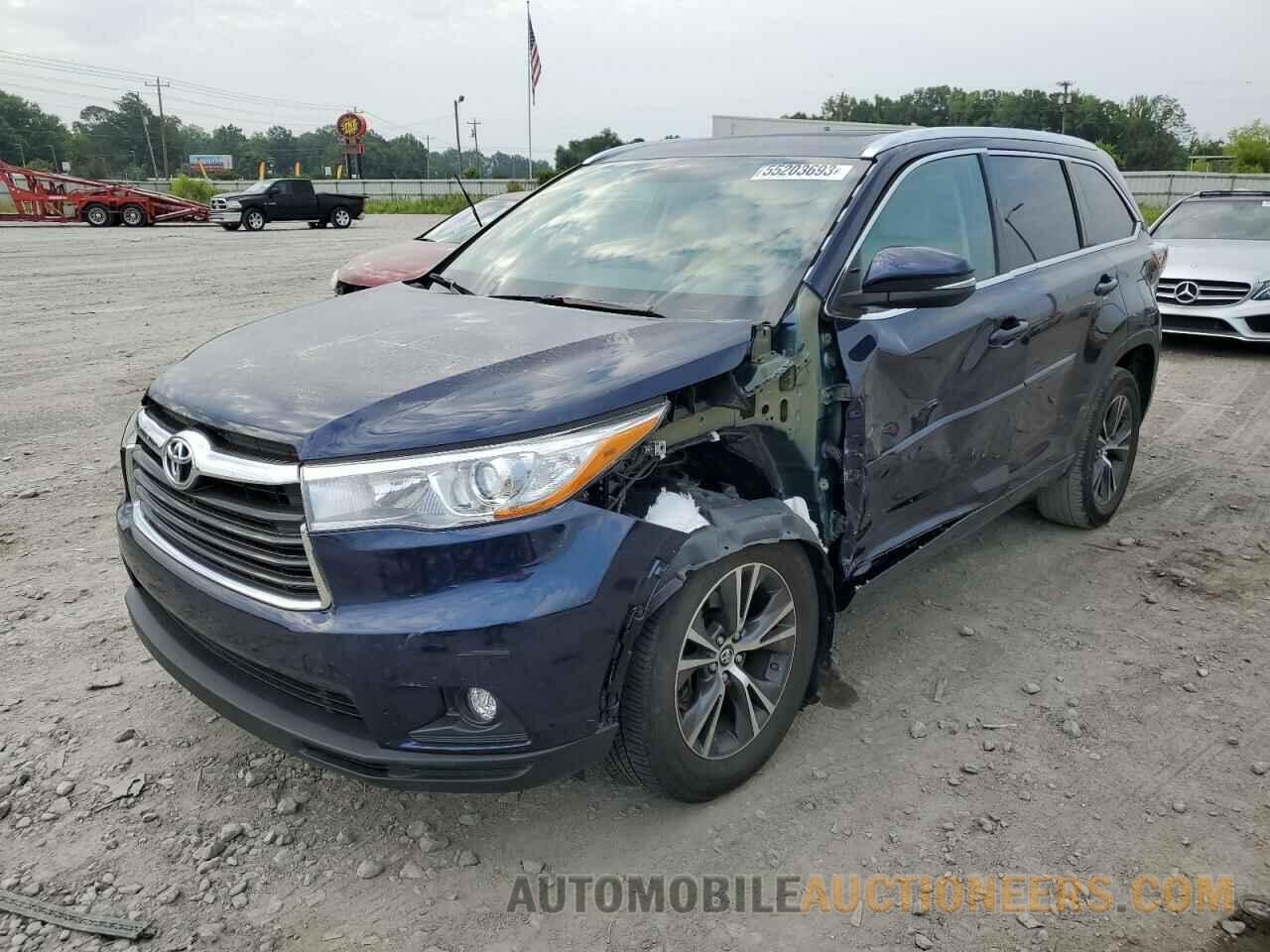 5TDKKRFH2GS181761 TOYOTA HIGHLANDER 2016