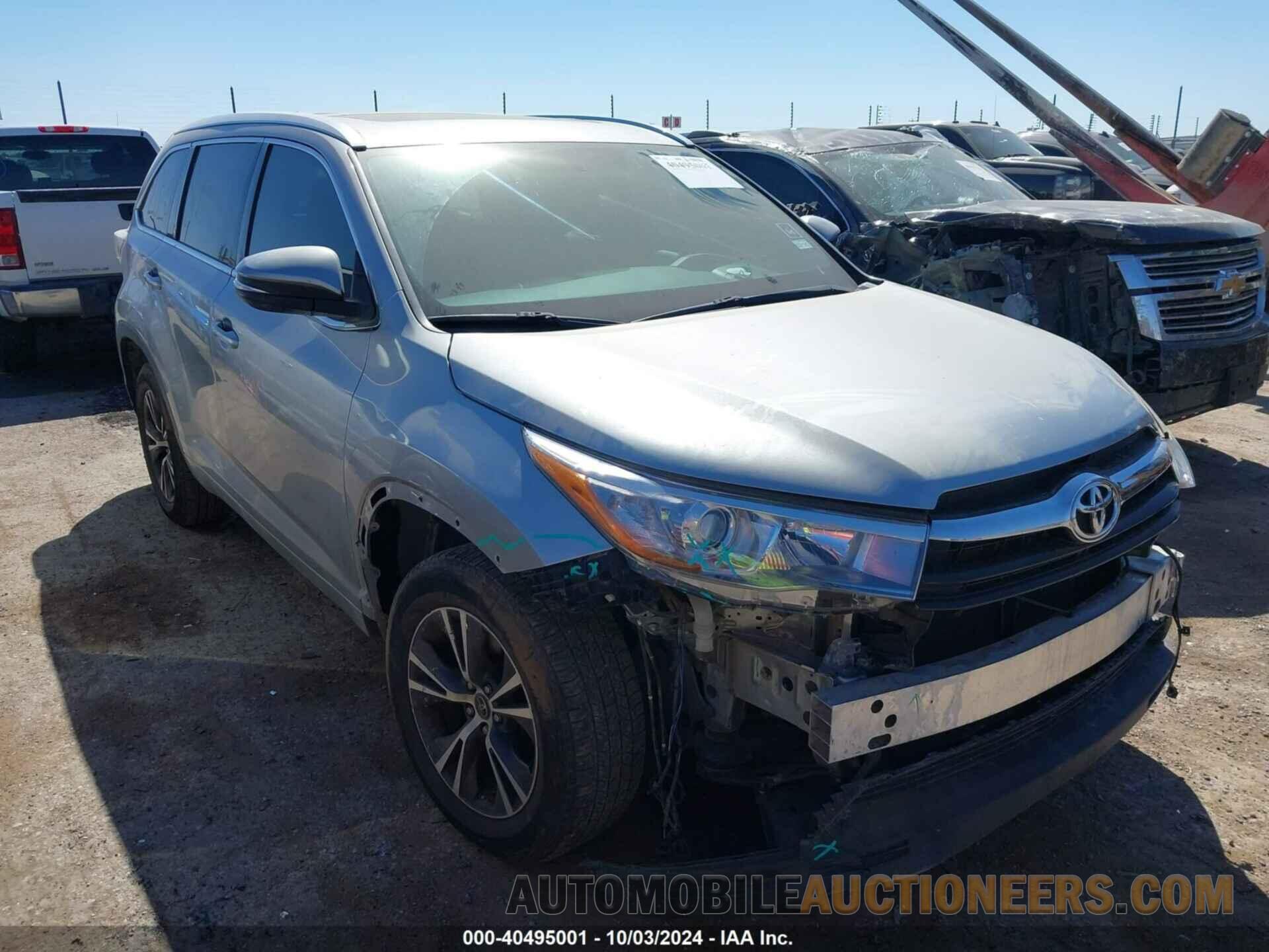 5TDKKRFH2GS507378 TOYOTA HIGHLANDER 2016