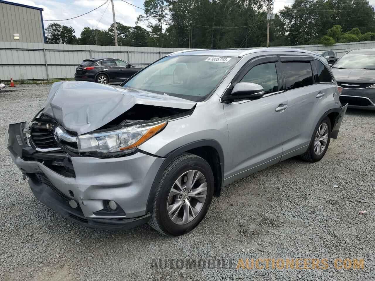 5TDKKRFH3FS066214 TOYOTA HIGHLANDER 2015