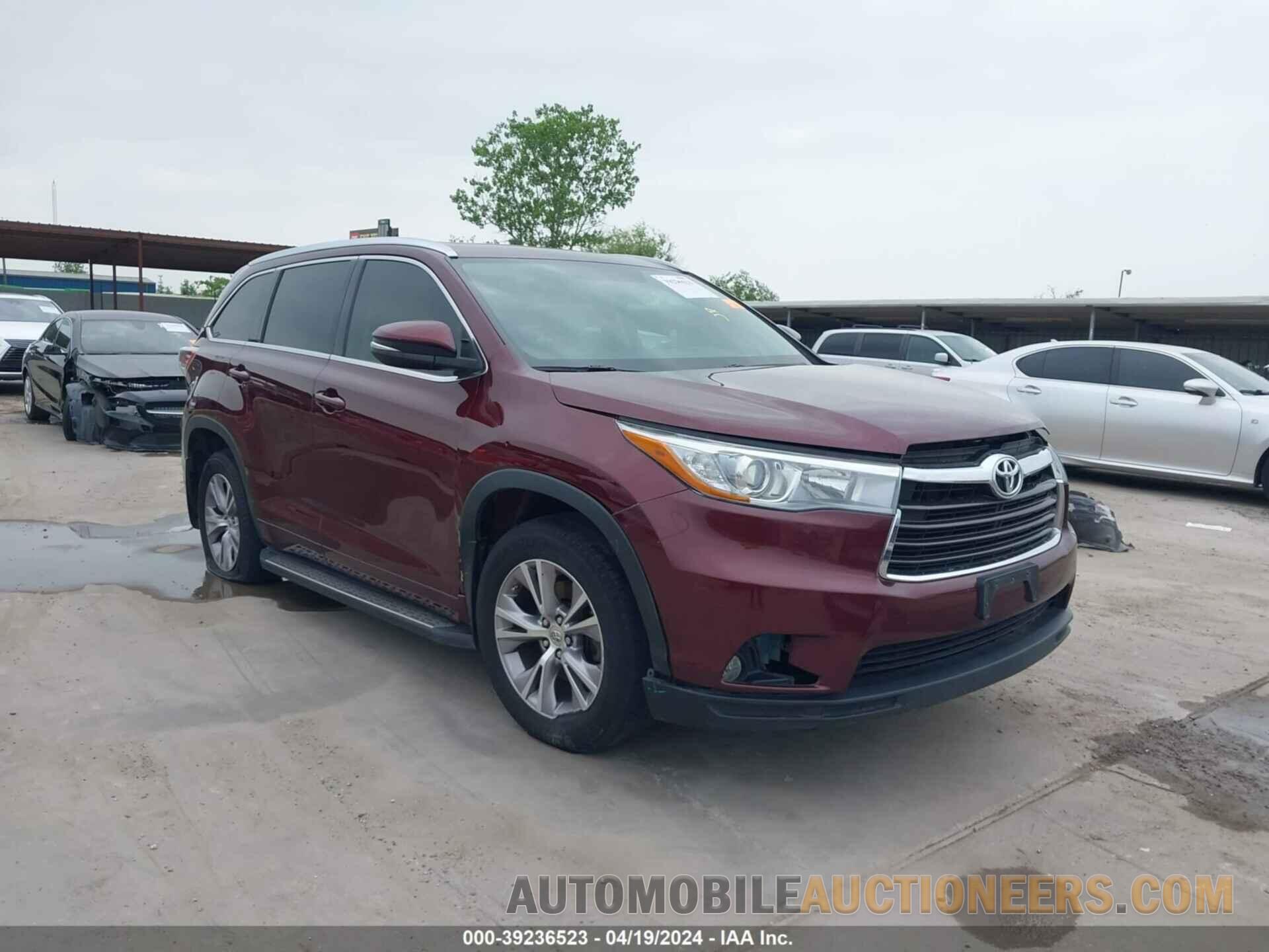 5TDKKRFH3FS066567 TOYOTA HIGHLANDER 2015