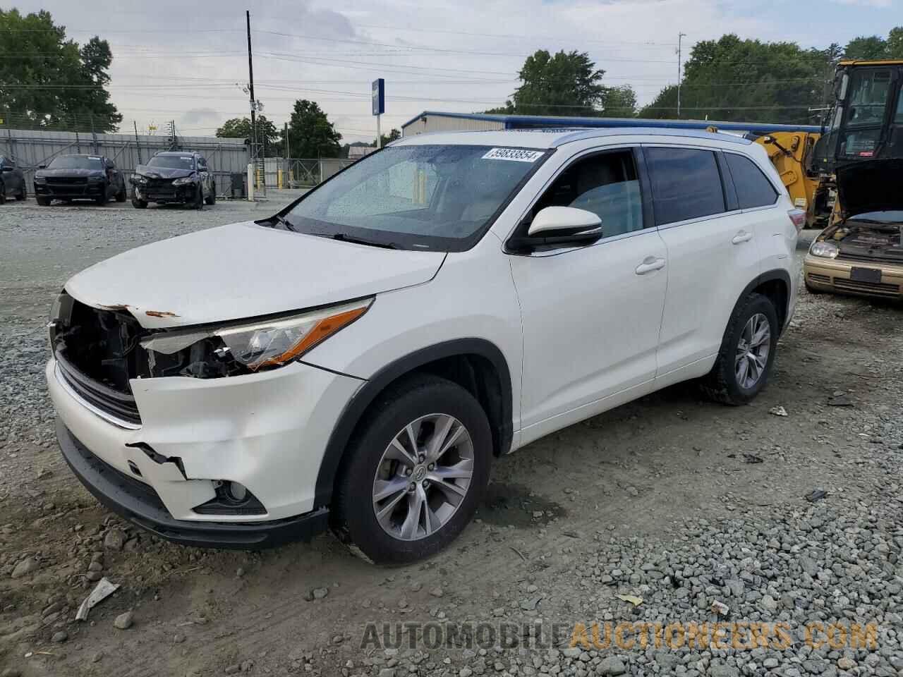 5TDKKRFH3FS075205 TOYOTA HIGHLANDER 2015