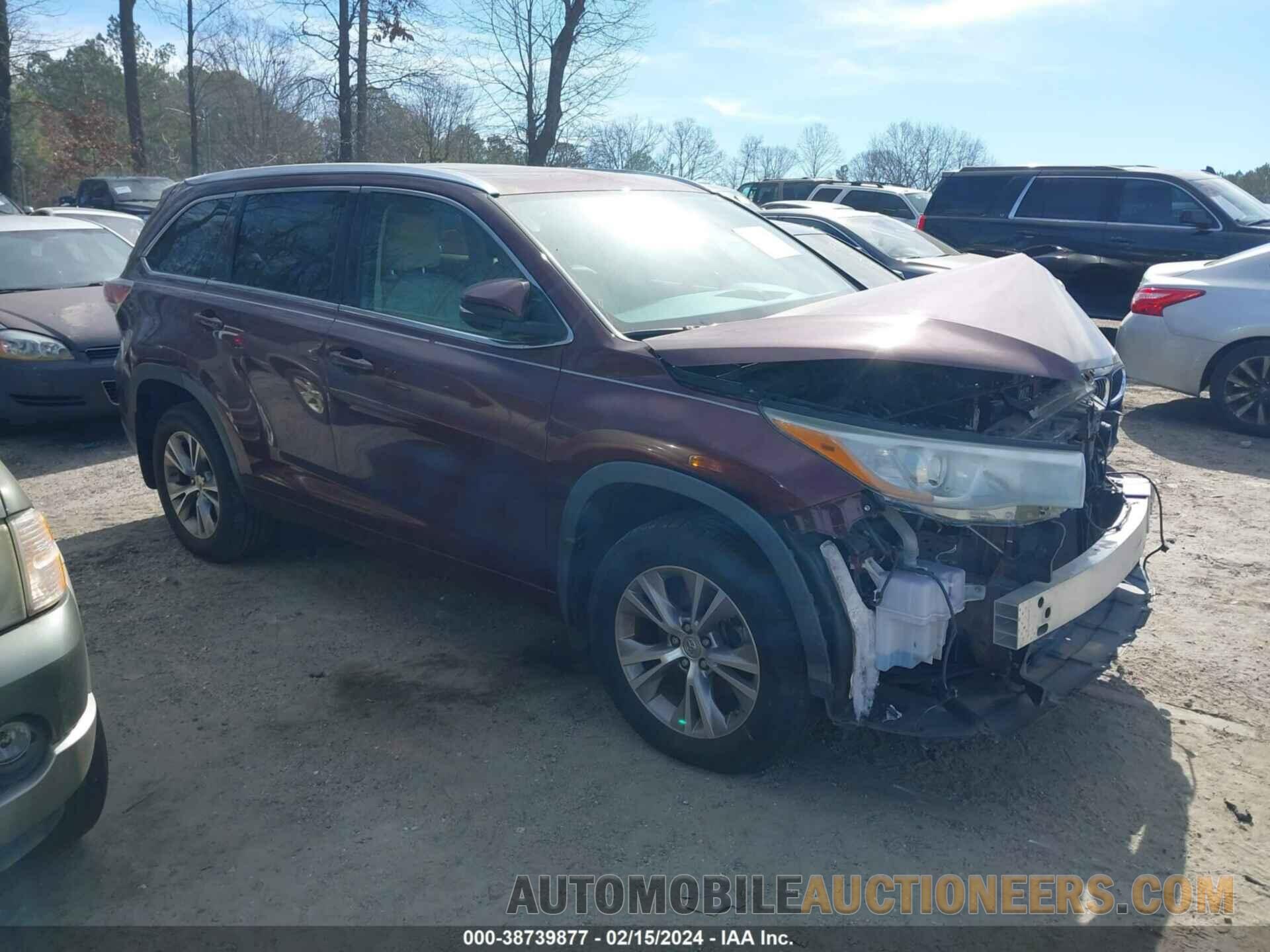 5TDKKRFH3FS107599 TOYOTA HIGHLANDER 2015