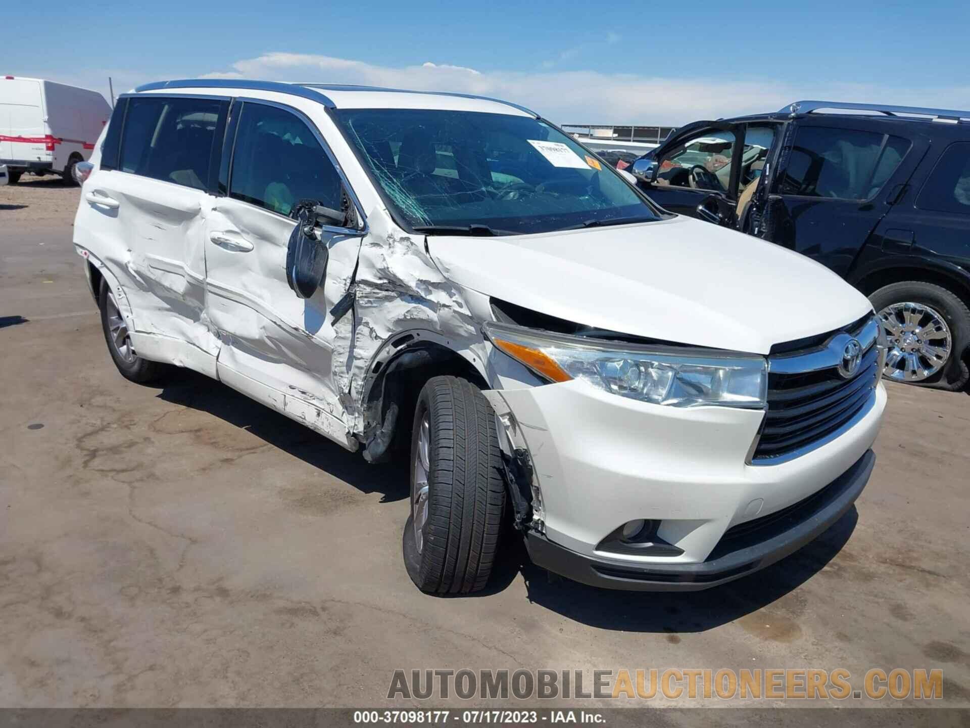 5TDKKRFH3FS110244 TOYOTA HIGHLANDER 2015