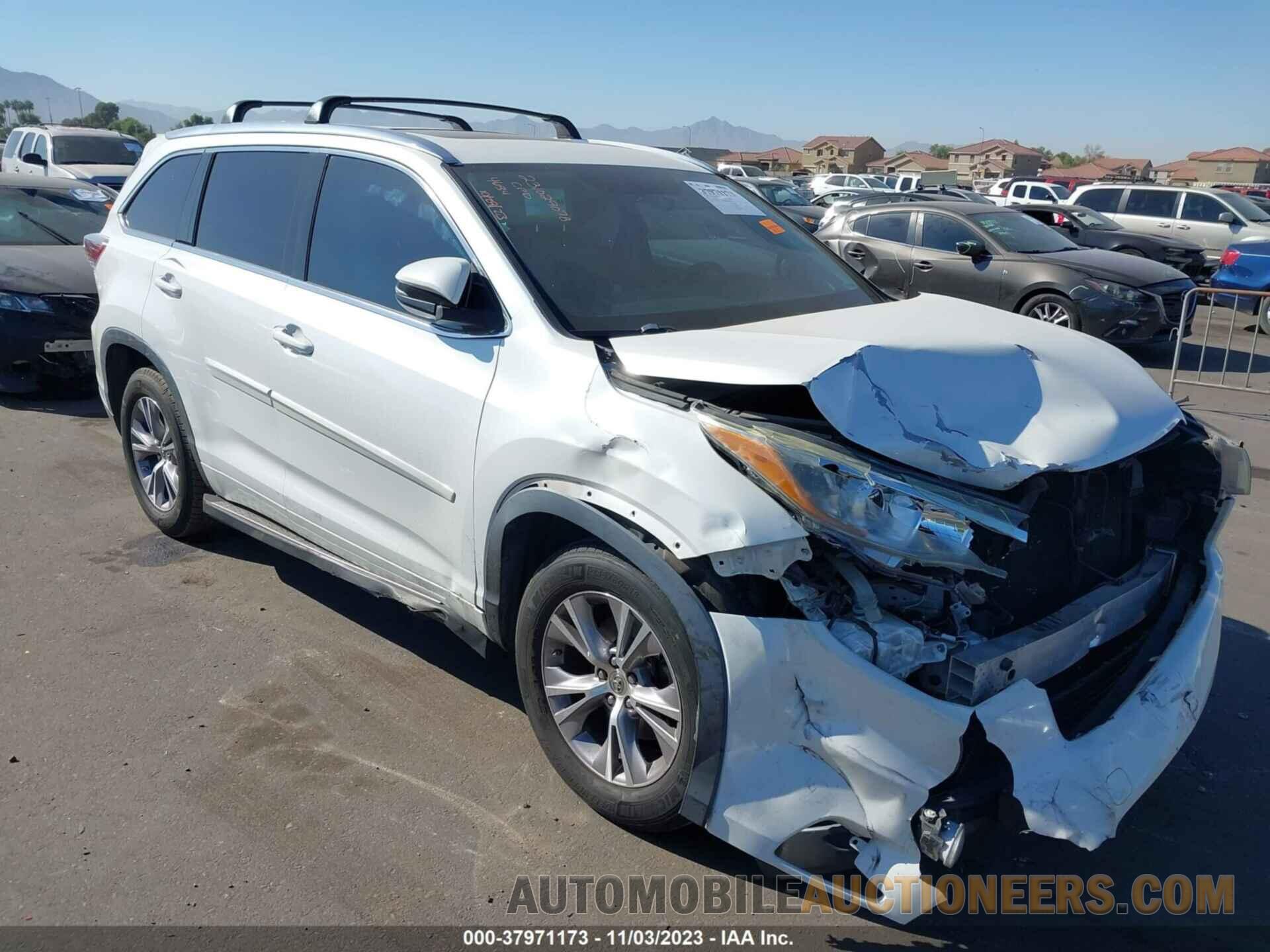 5TDKKRFH3FS114634 TOYOTA HIGHLANDER 2015