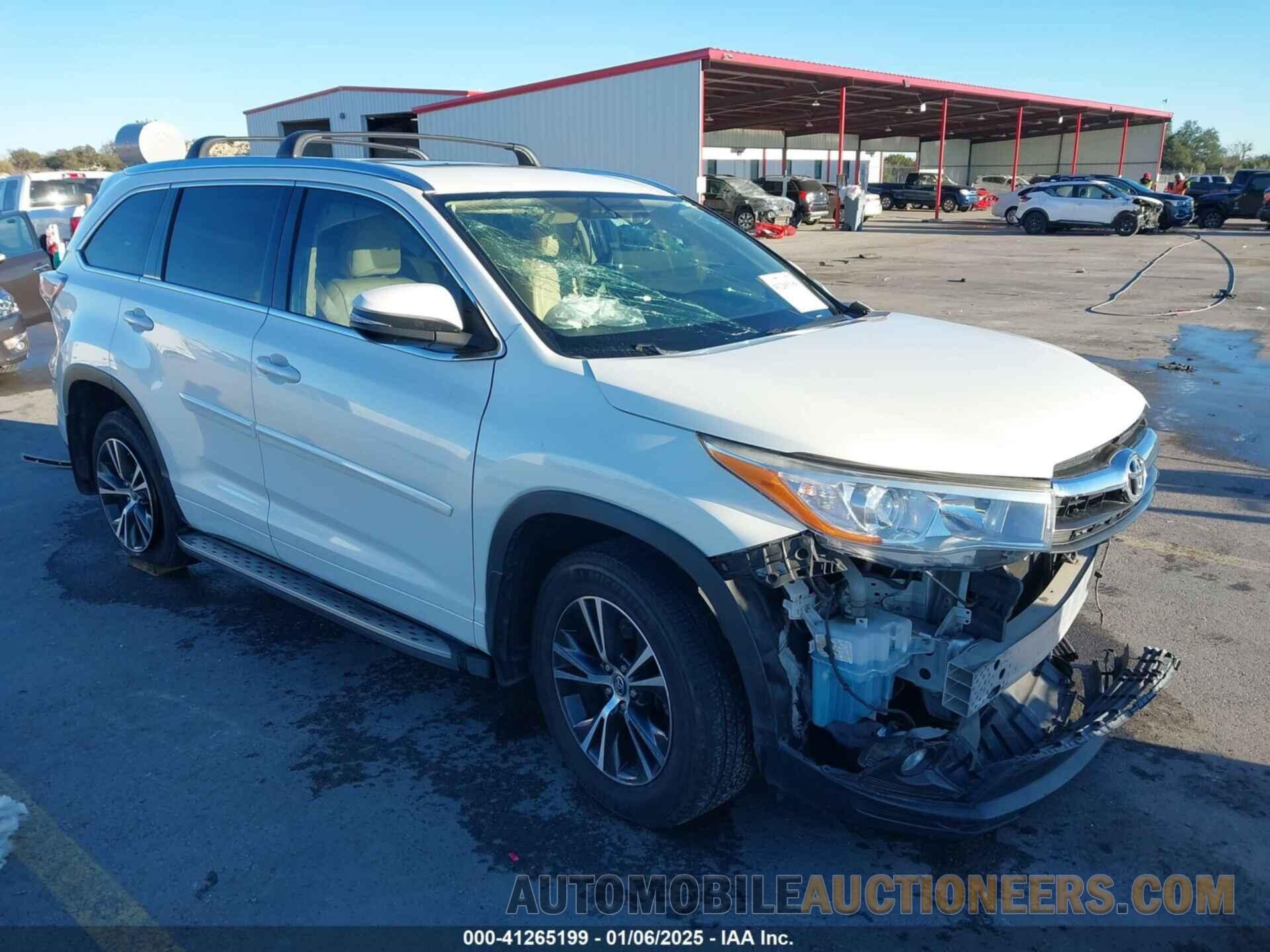 5TDKKRFH3GS136134 TOYOTA HIGHLANDER 2016