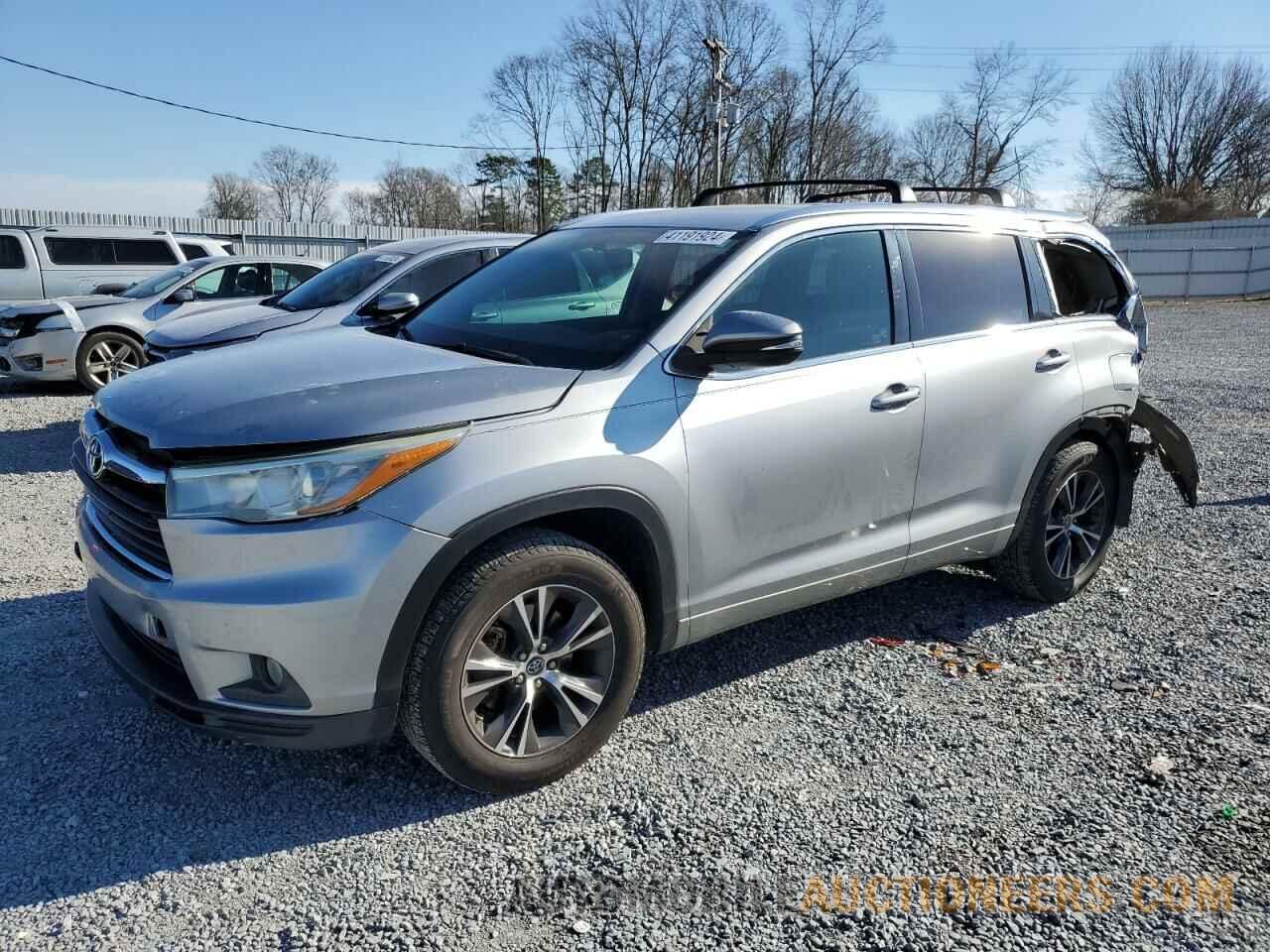 5TDKKRFH3GS139387 TOYOTA HIGHLANDER 2016