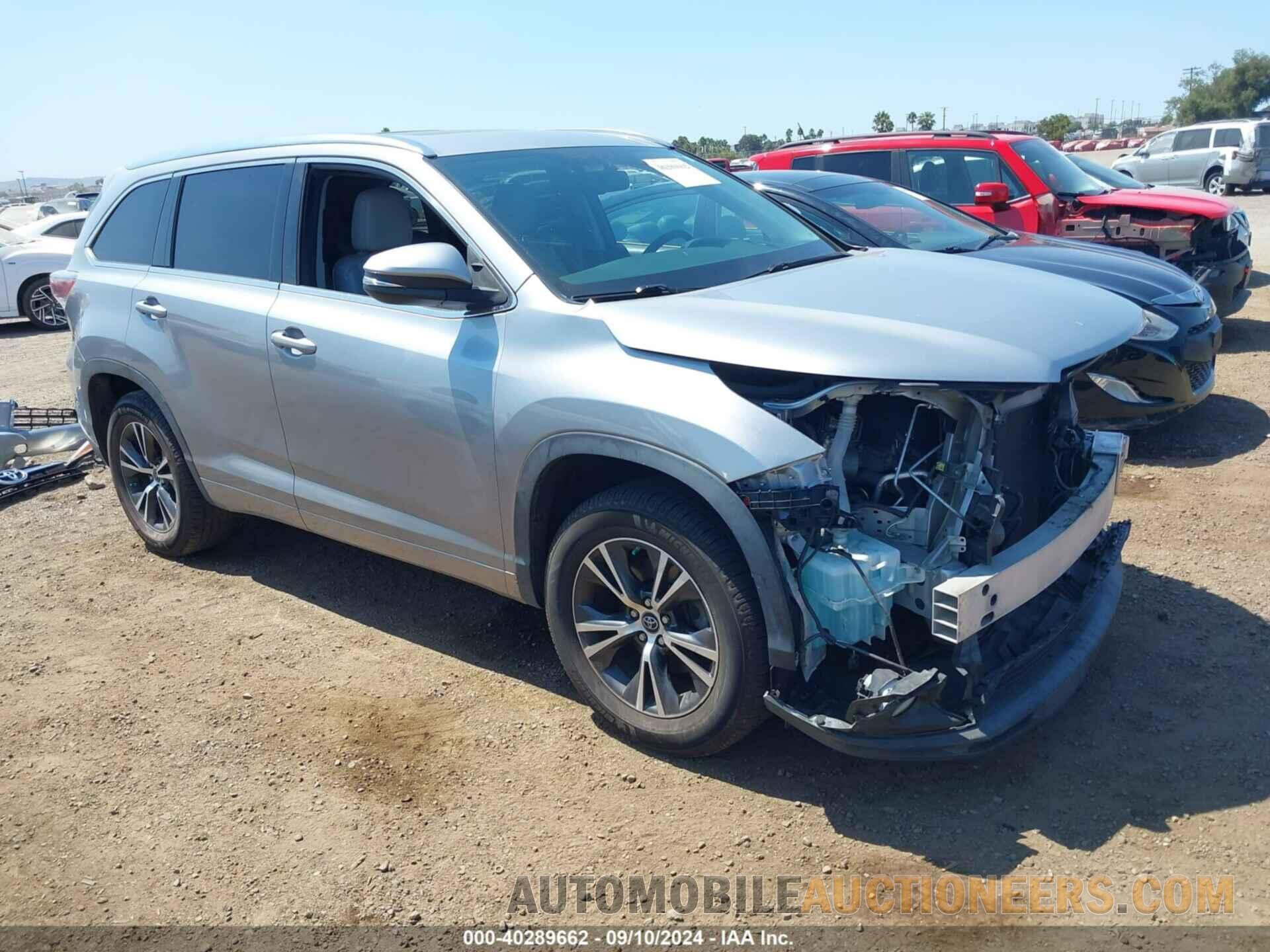 5TDKKRFH3GS141625 TOYOTA HIGHLANDER 2016