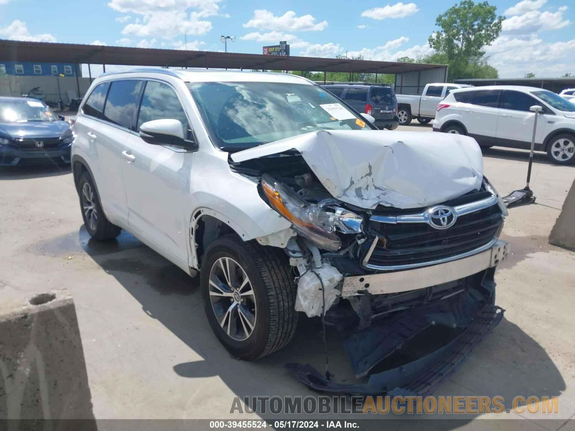 5TDKKRFH3GS155038 TOYOTA HIGHLANDER 2016