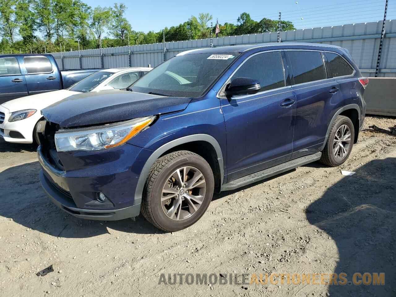 5TDKKRFH3GS155833 TOYOTA HIGHLANDER 2016