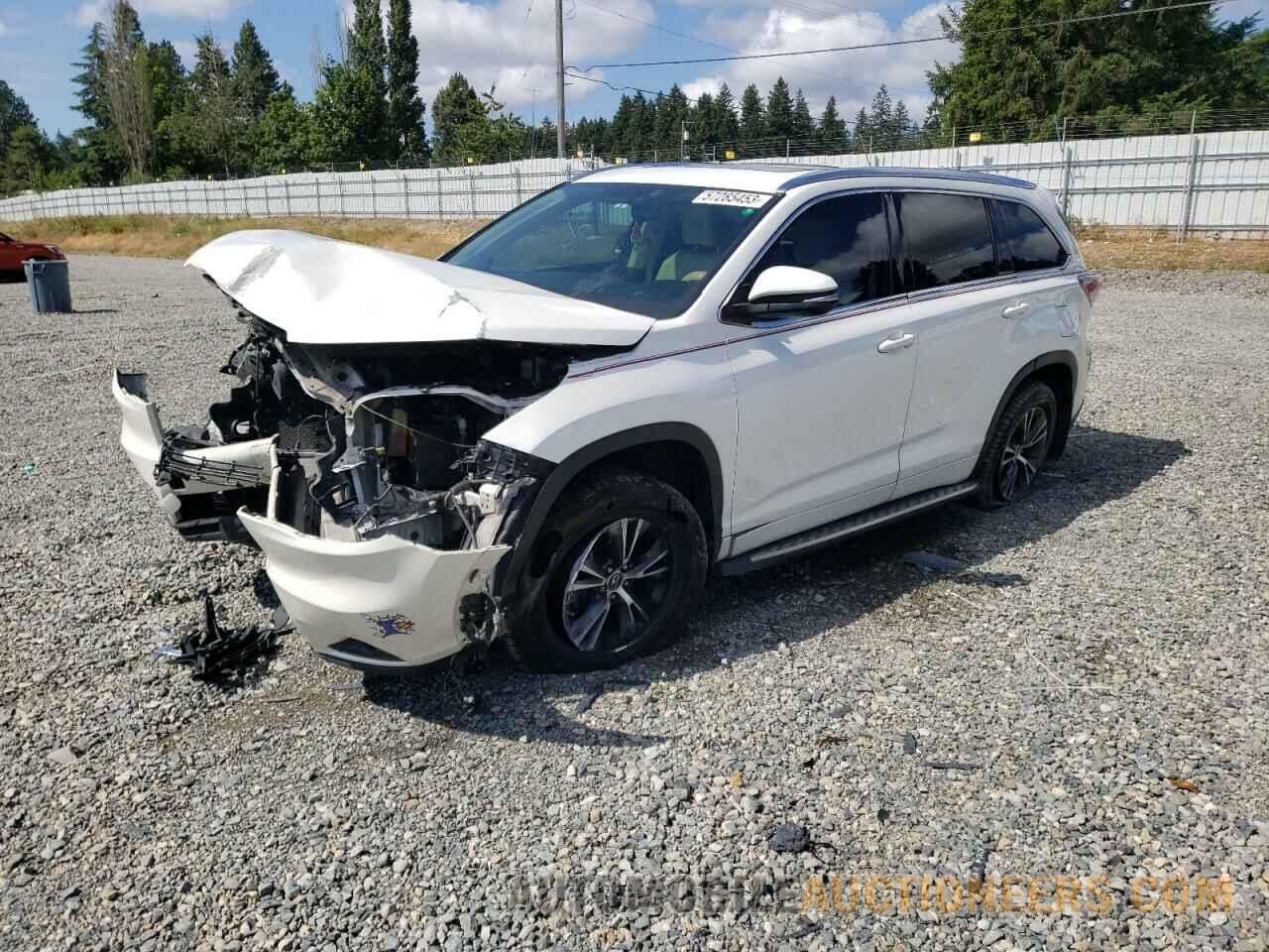 5TDKKRFH3GS164001 TOYOTA HIGHLANDER 2016