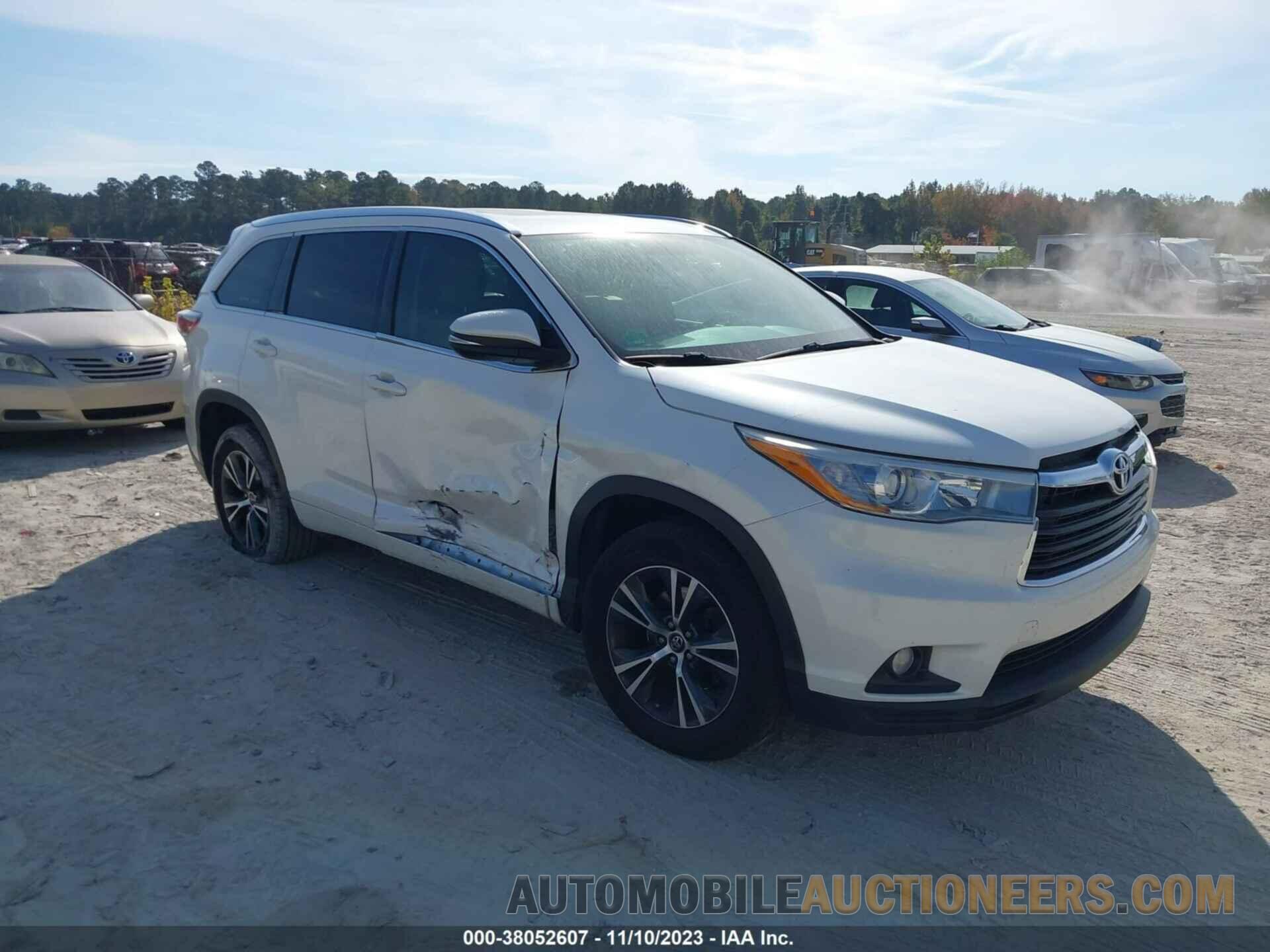 5TDKKRFH3GS171045 TOYOTA HIGHLANDER 2016