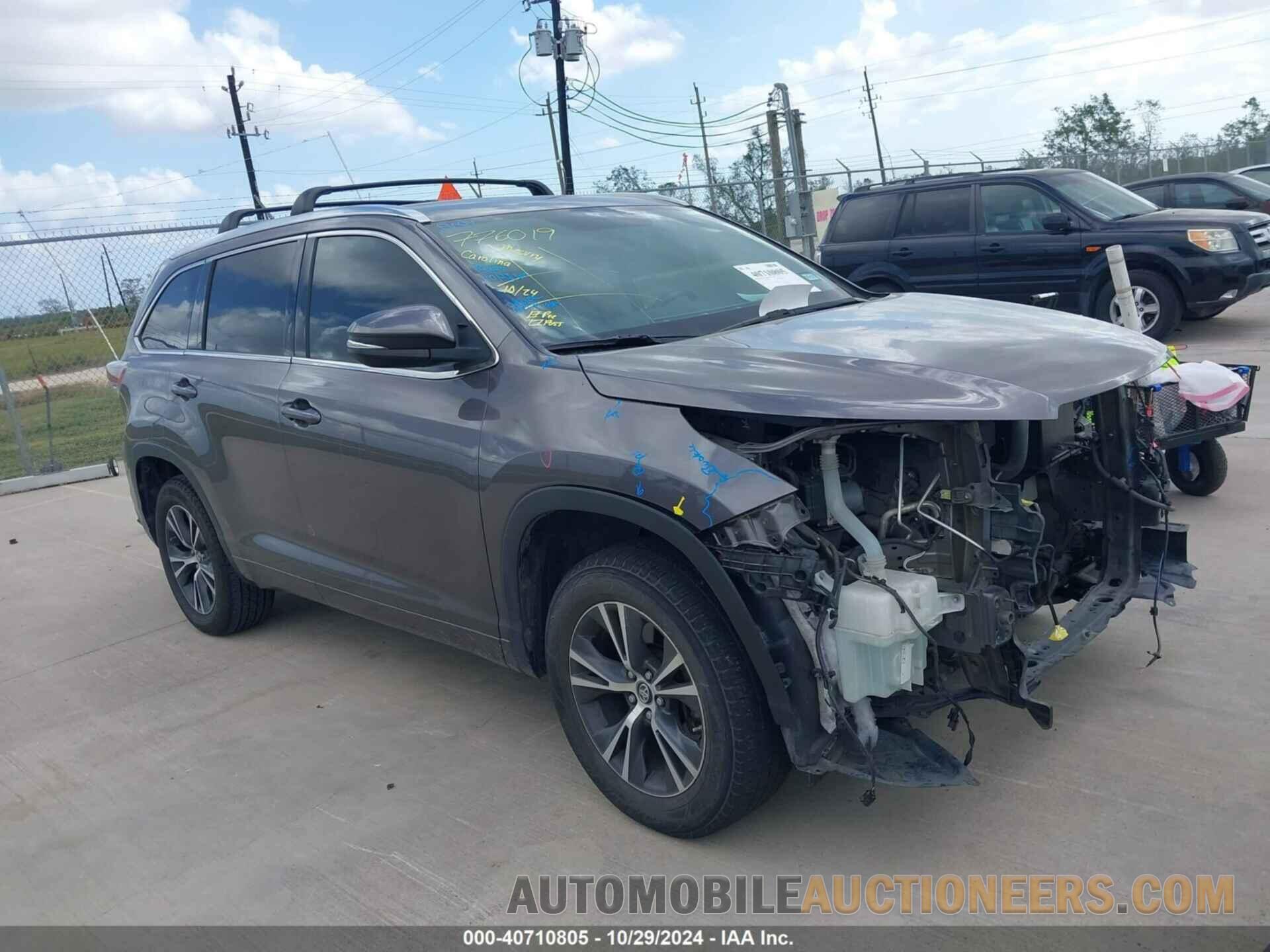 5TDKKRFH3GS506367 TOYOTA HIGHLANDER 2016