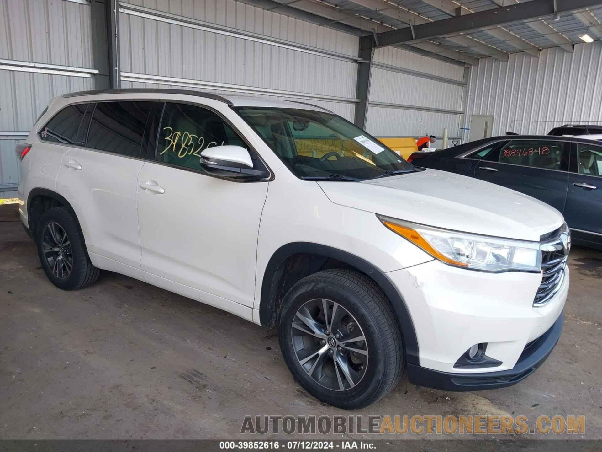 5TDKKRFH3GS507048 TOYOTA HIGHLANDER 2016