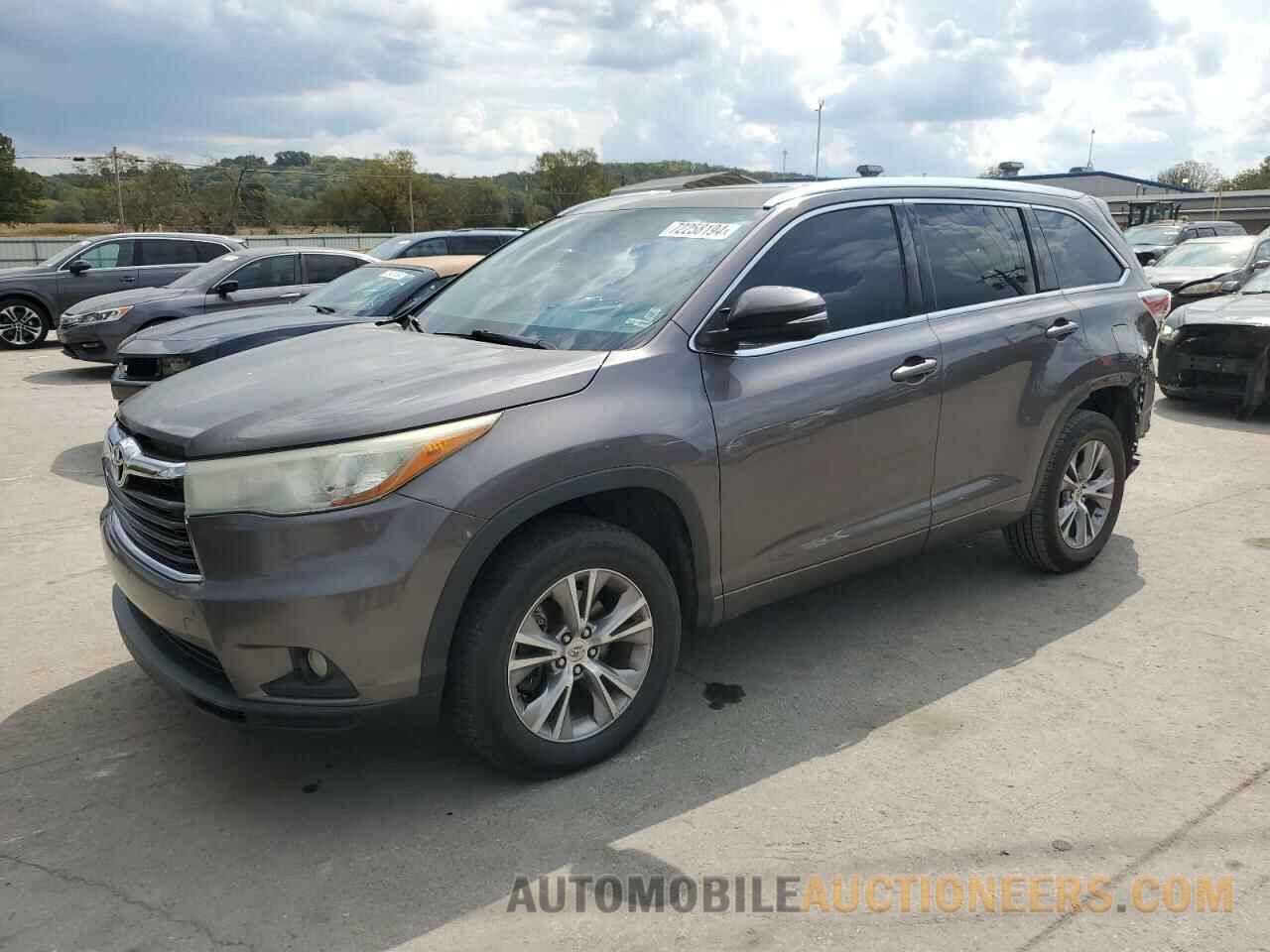 5TDKKRFH4FS039894 TOYOTA HIGHLANDER 2015