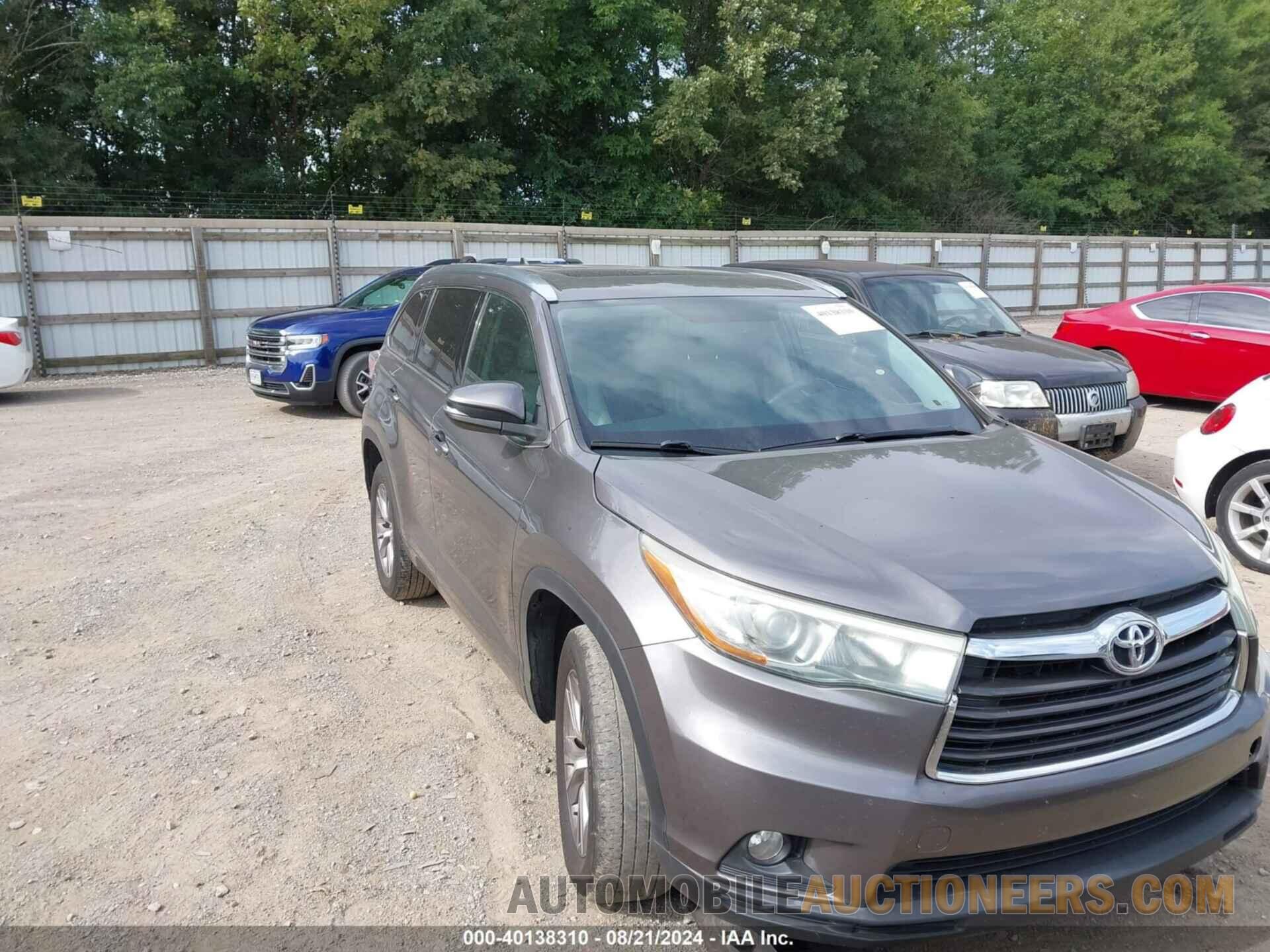 5TDKKRFH4FS058705 TOYOTA HIGHLANDER 2015