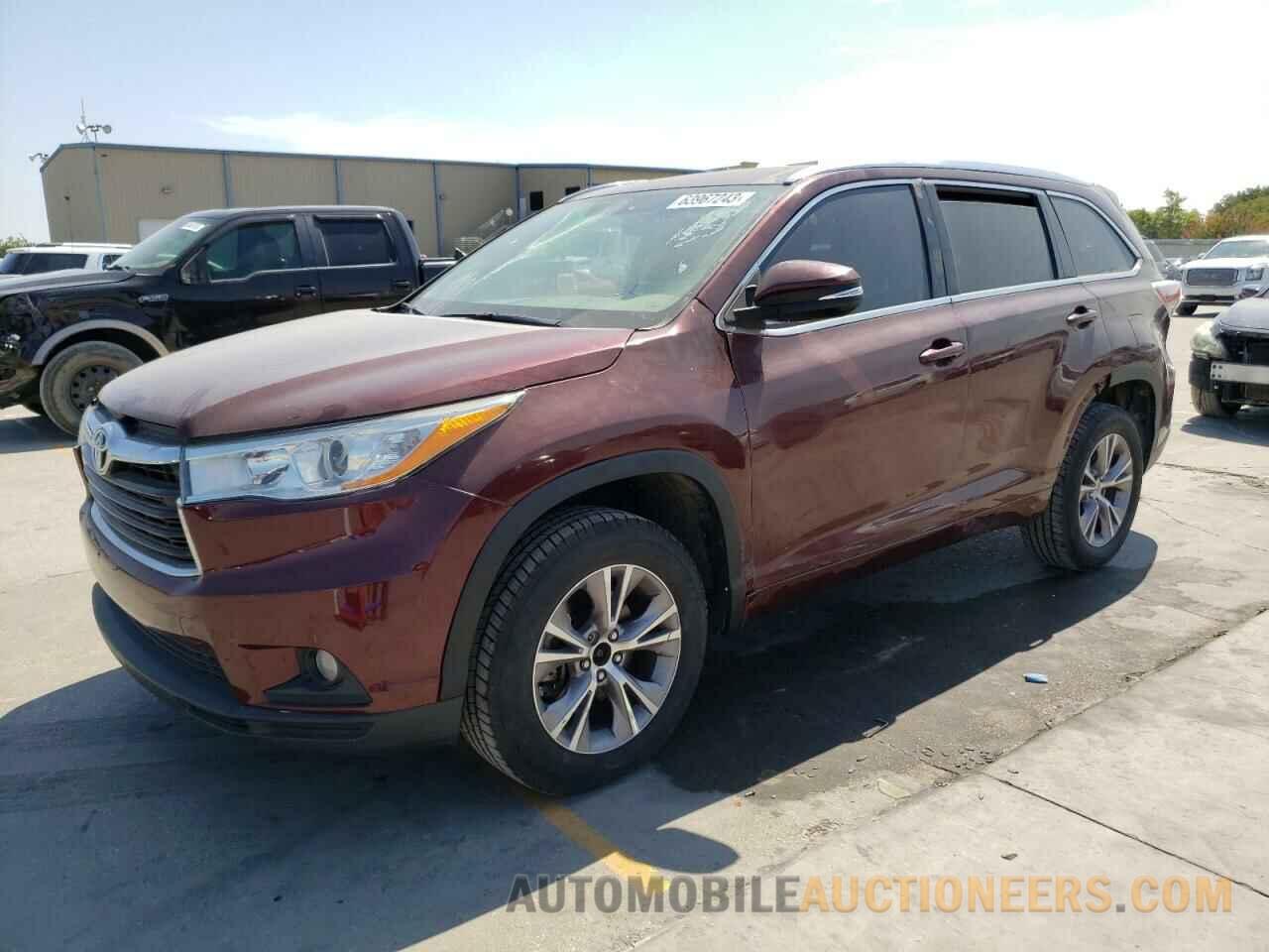 5TDKKRFH4FS086214 TOYOTA HIGHLANDER 2015