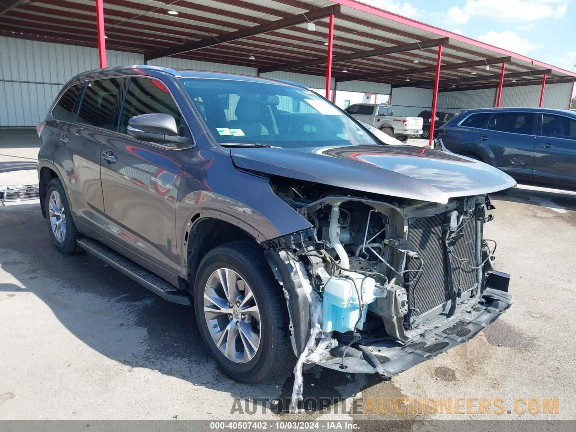 5TDKKRFH4FS100824 TOYOTA HIGHLANDER 2015