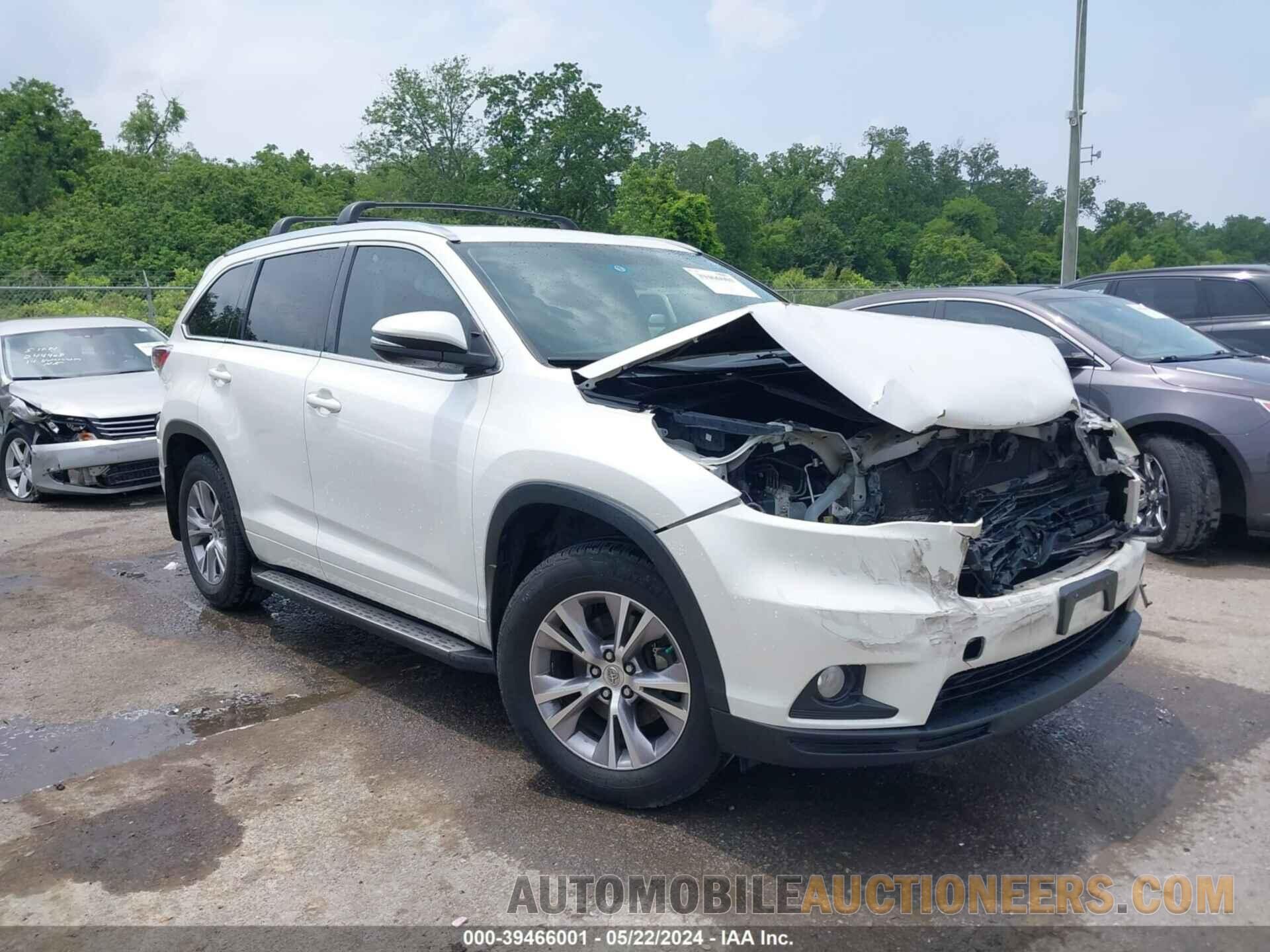 5TDKKRFH4FS102864 TOYOTA HIGHLANDER 2015