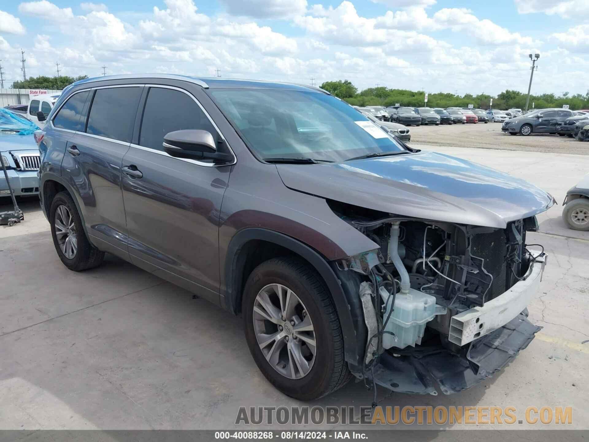 5TDKKRFH4FS114206 TOYOTA HIGHLANDER 2015