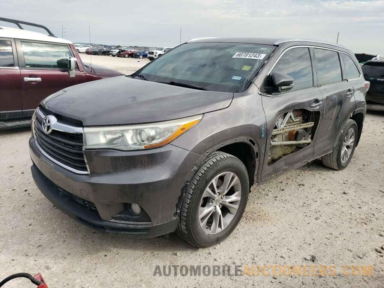 5TDKKRFH4FS116859 TOYOTA HIGHLANDER 2015