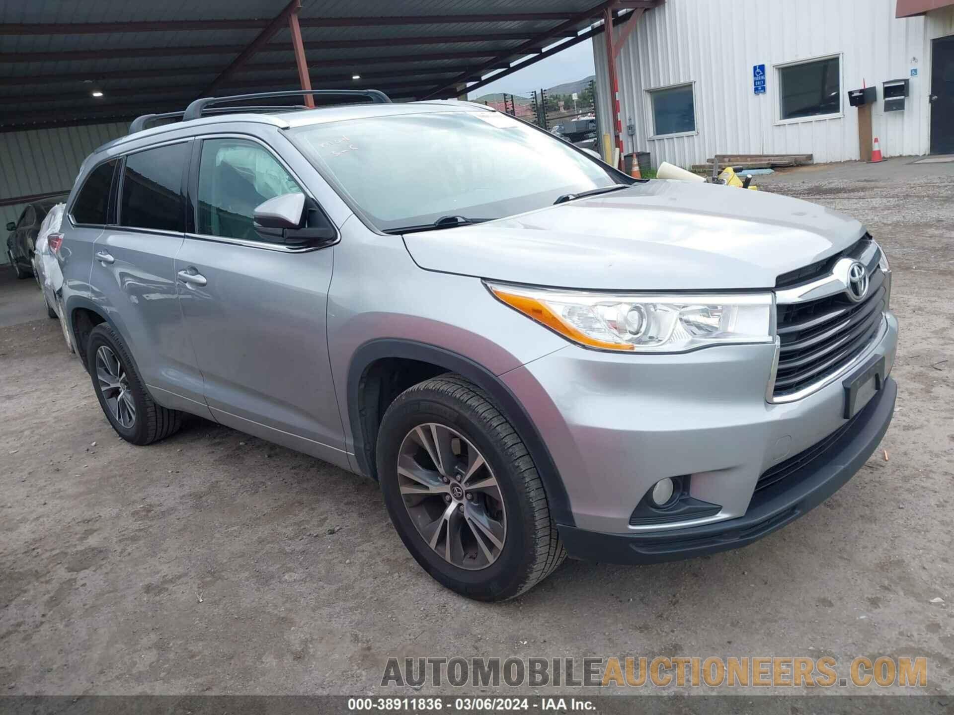 5TDKKRFH4GS140564 TOYOTA HIGHLANDER 2016