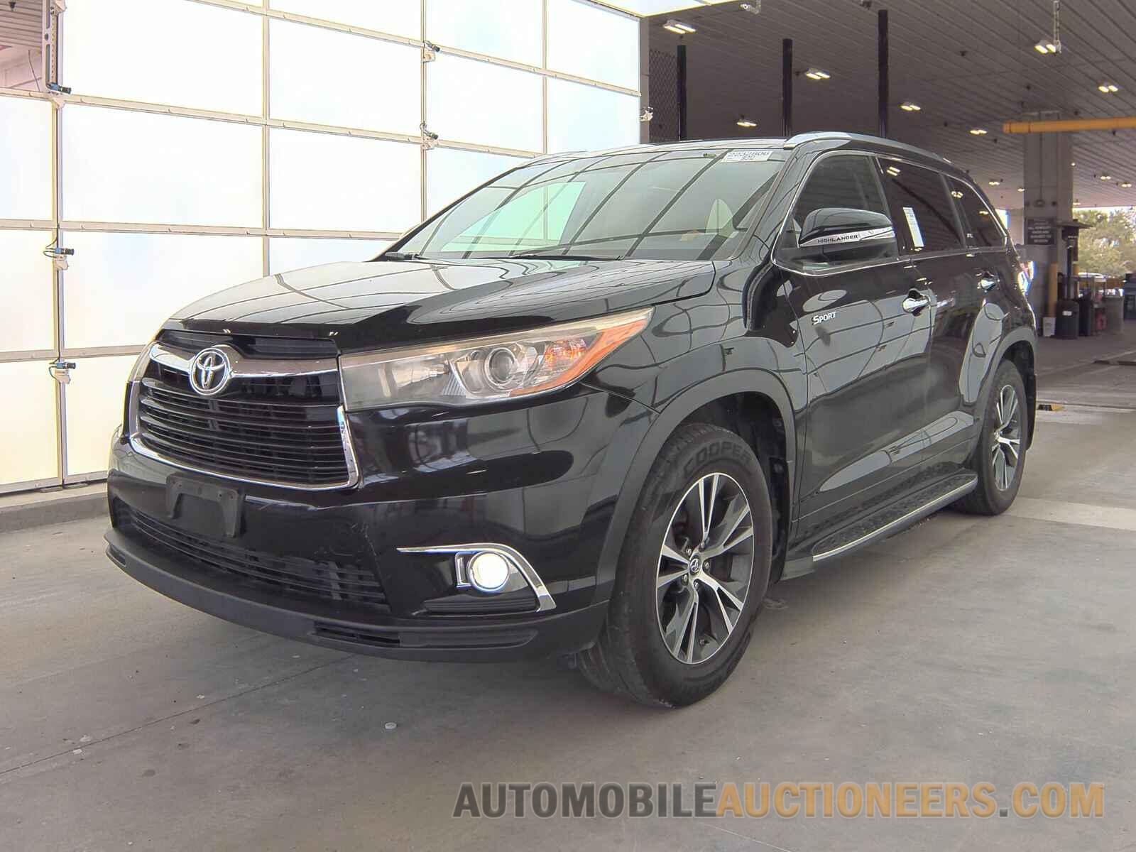 5TDKKRFH4GS142184 Toyota Highlander 2016