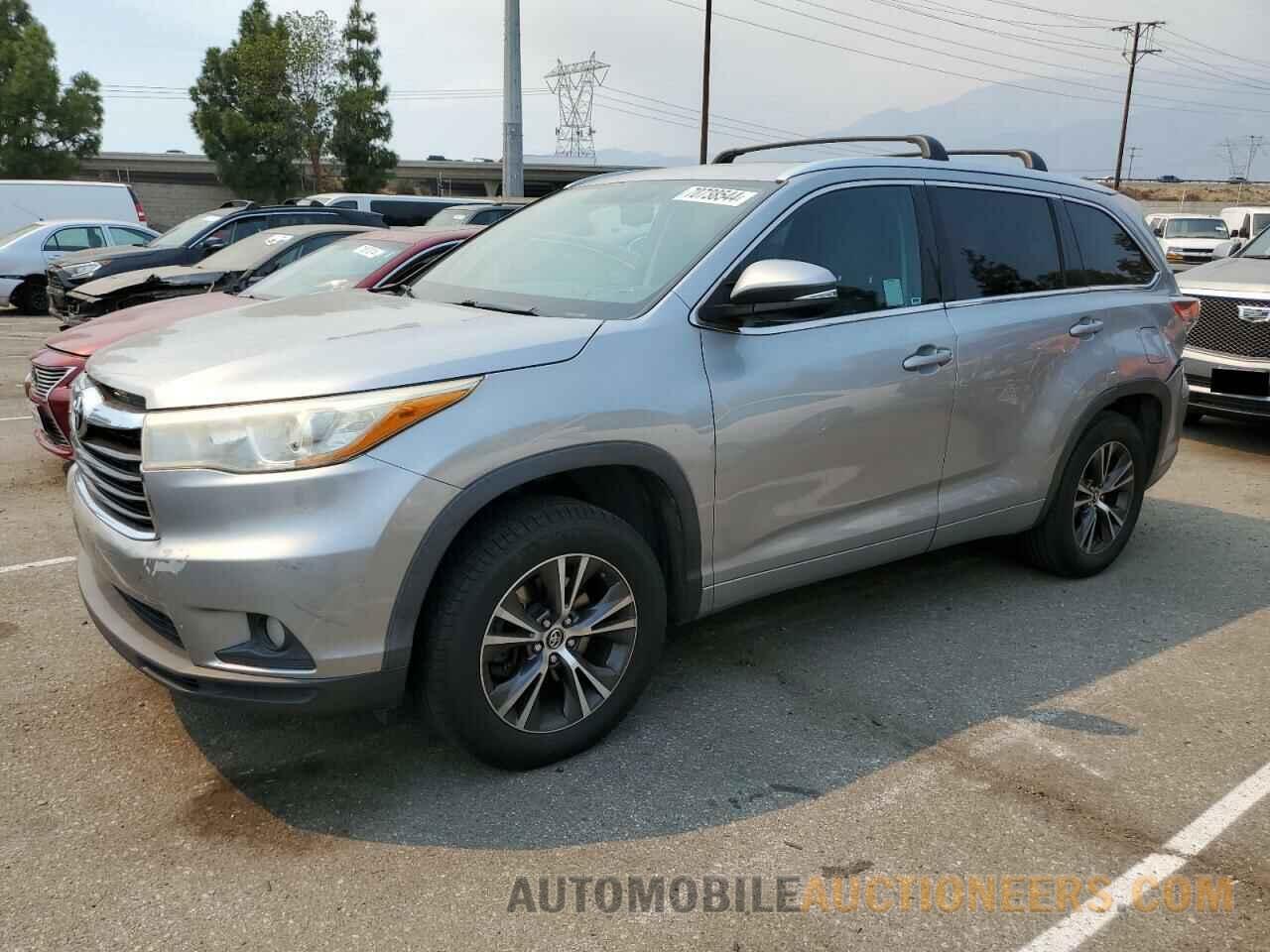 5TDKKRFH4GS145893 TOYOTA HIGHLANDER 2016