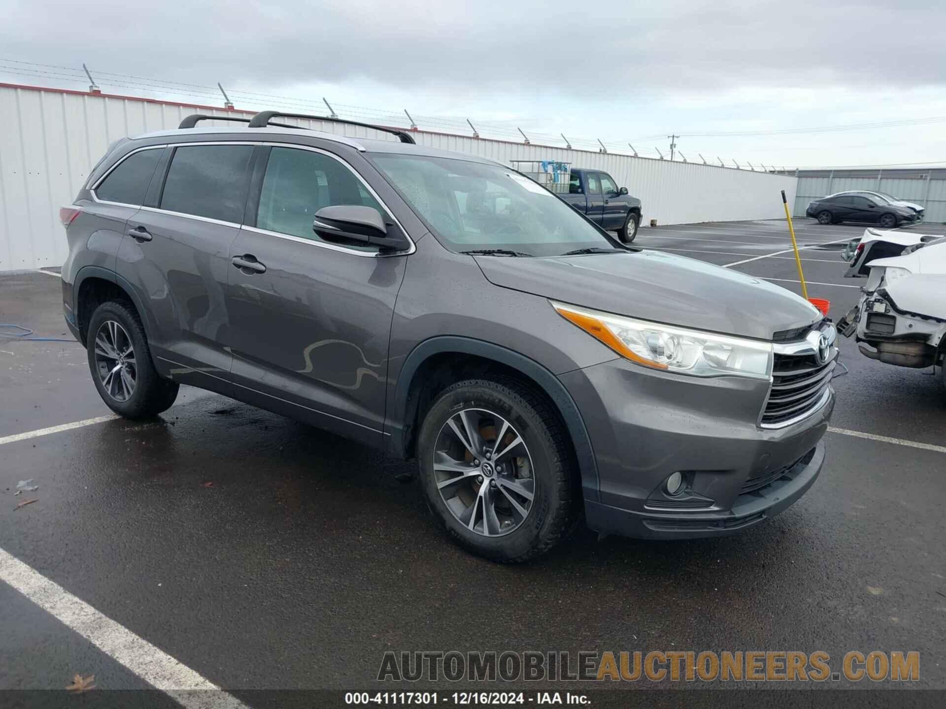 5TDKKRFH4GS156151 TOYOTA HIGHLANDER 2016