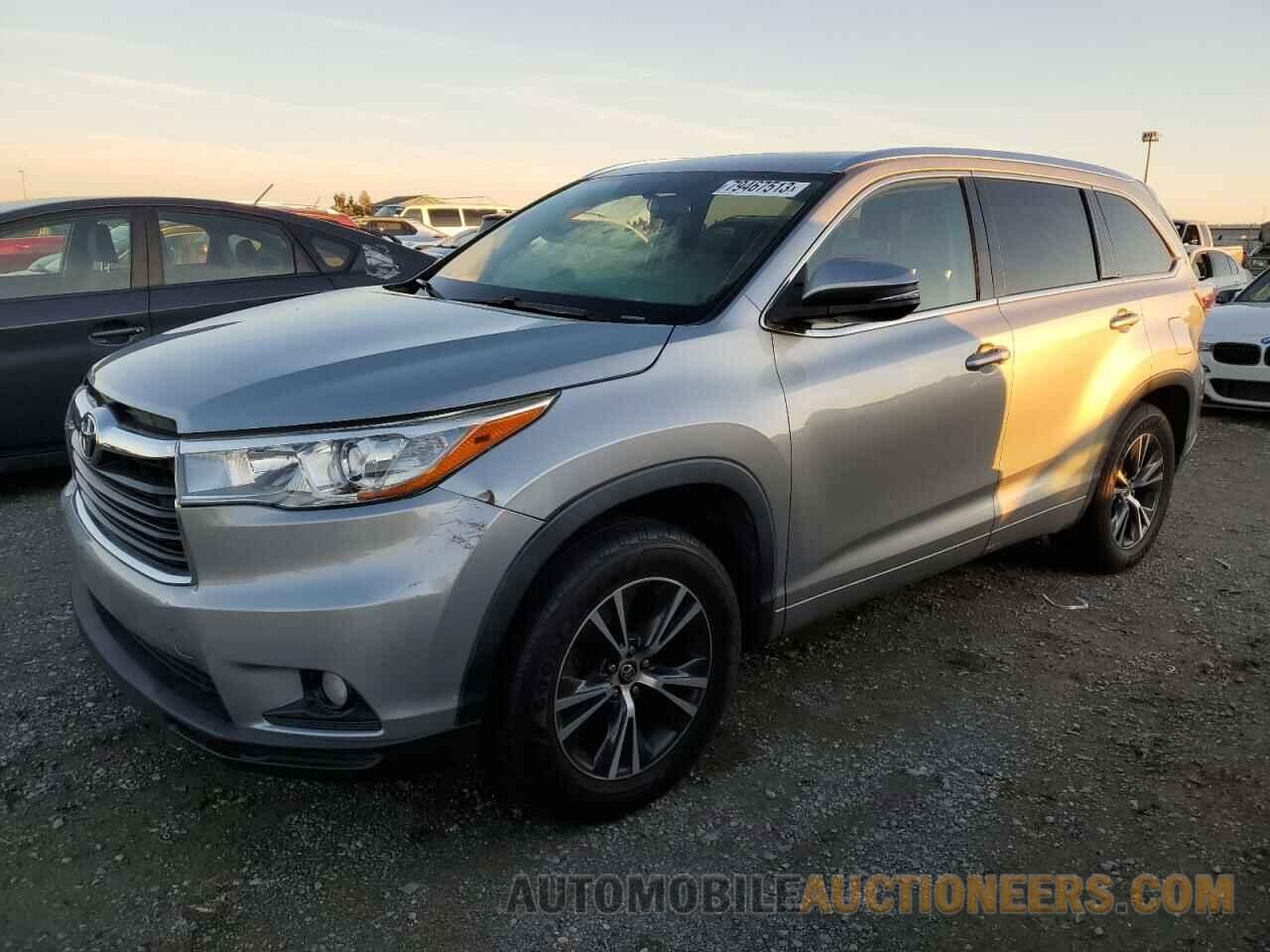 5TDKKRFH4GS164749 TOYOTA HIGHLANDER 2016