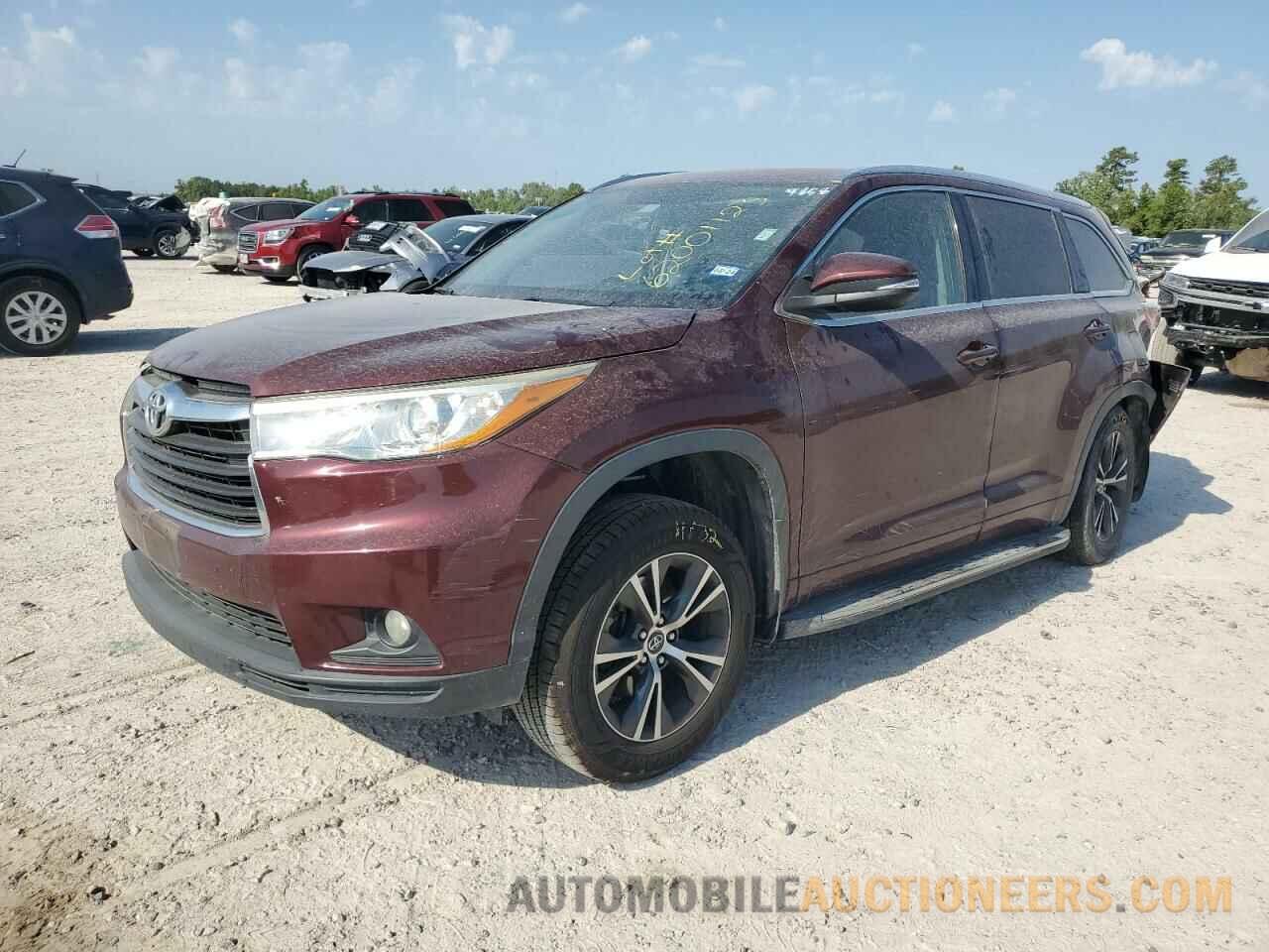 5TDKKRFH4GS174858 TOYOTA HIGHLANDER 2016